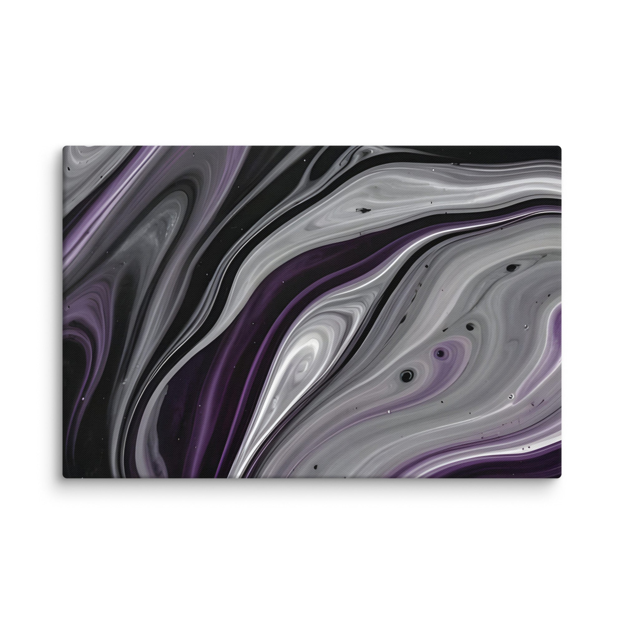 Amethyst Flow canvas print product view in 40 x 60 inch statement piece