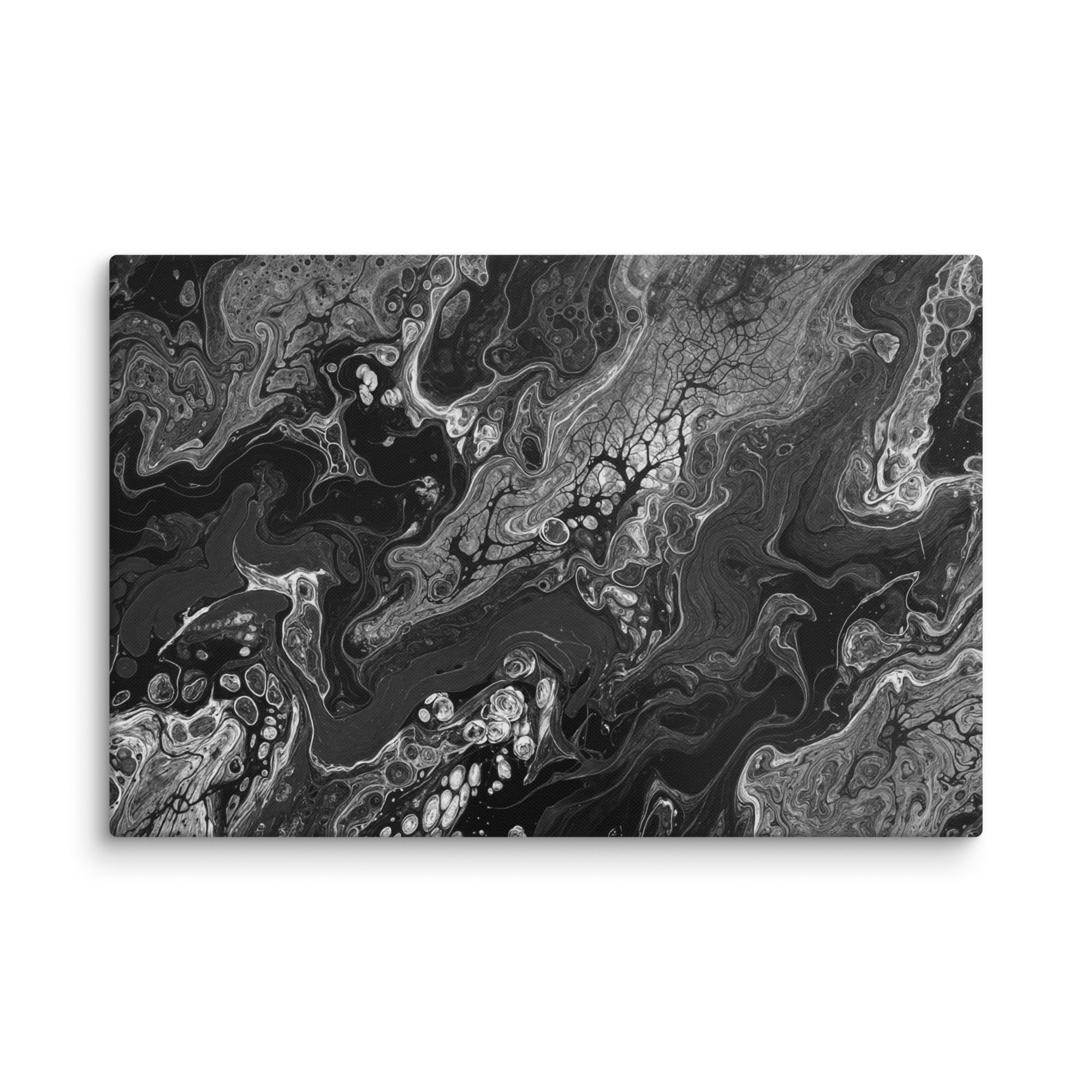 Dark Matter canvas print product view in 40 x 60 inch statement piece