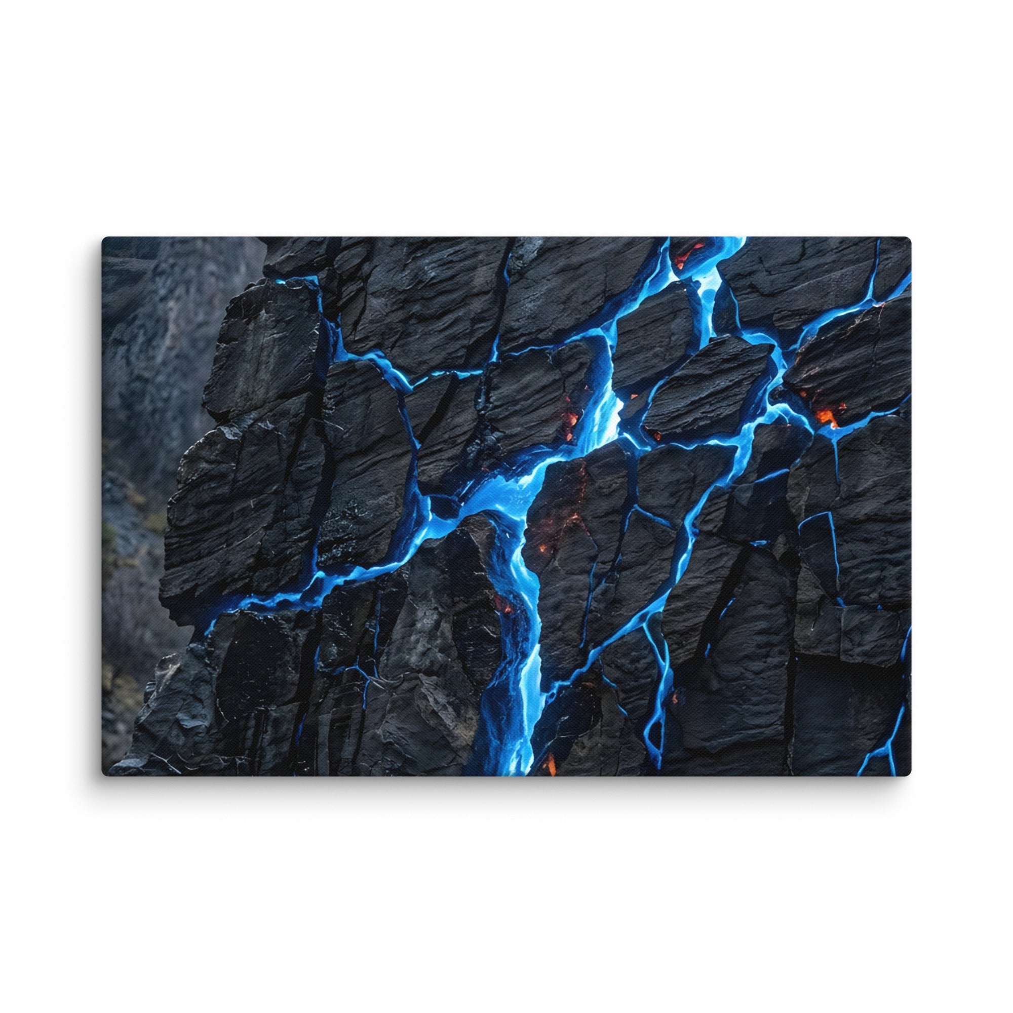 Xenolith canvas print shown in wall display view