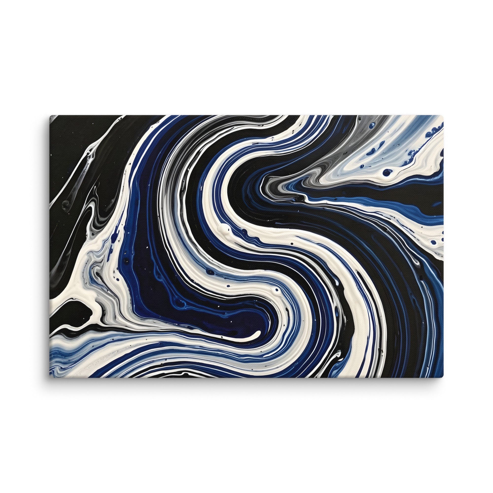 Midnight Surge canvas print product view in 40 x 60 inch statement piece