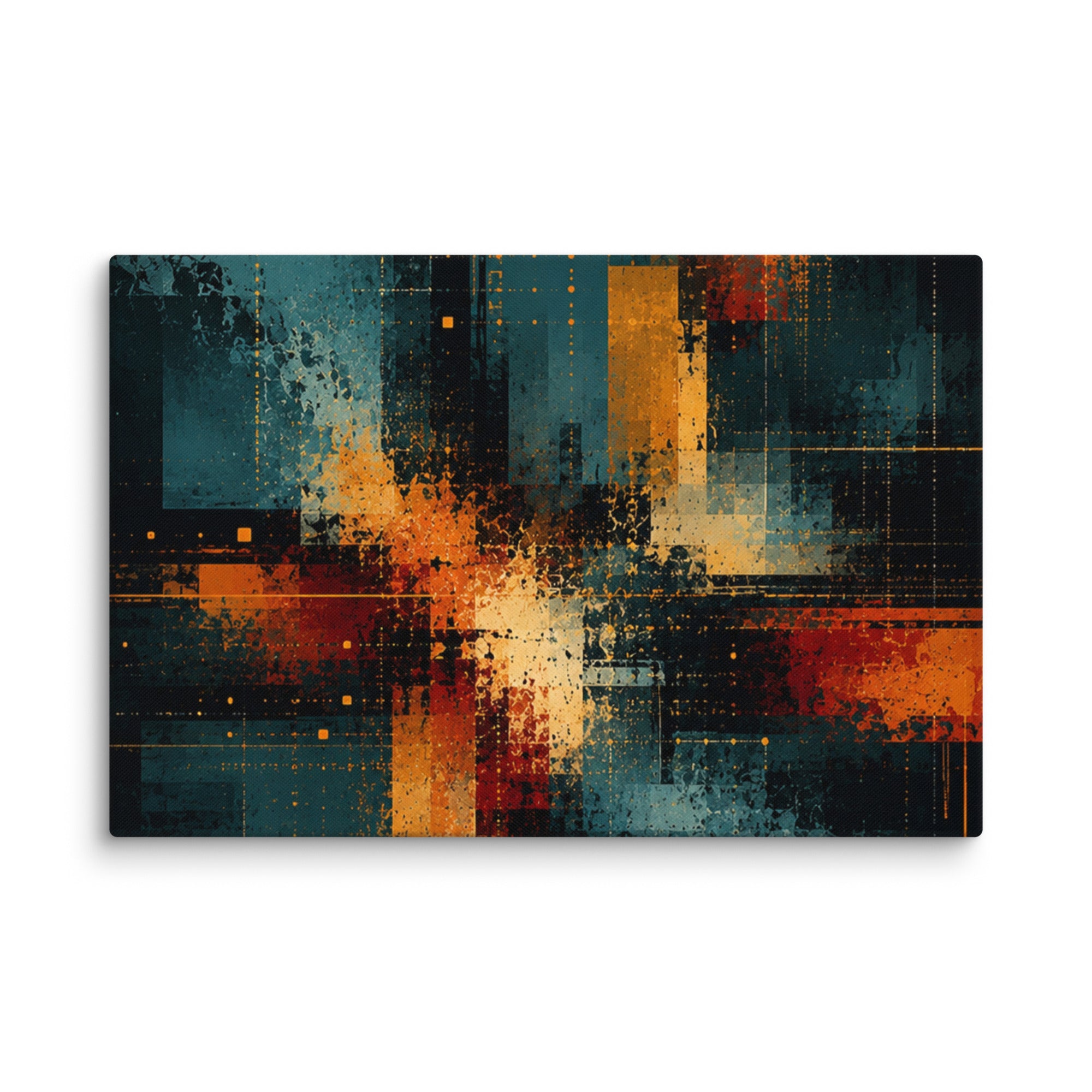 Axion canvas print product view in 40 x 60 inch statement piece