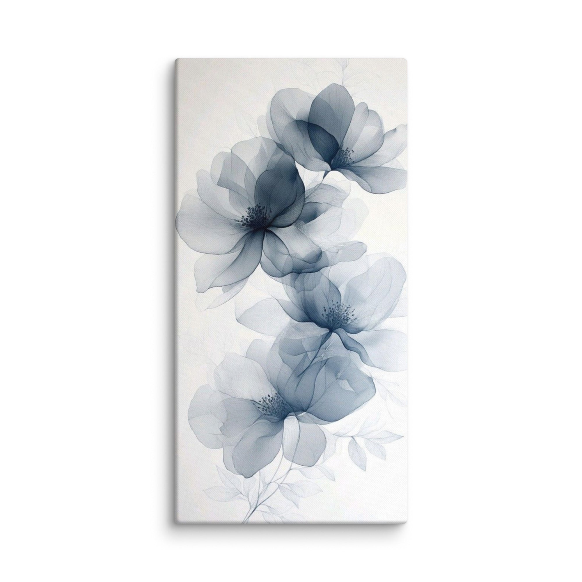 Opal Azure Floral Wall Art Mb Canvas premium quality wall art, timeless design many large sizes to chose from. ready to hang
