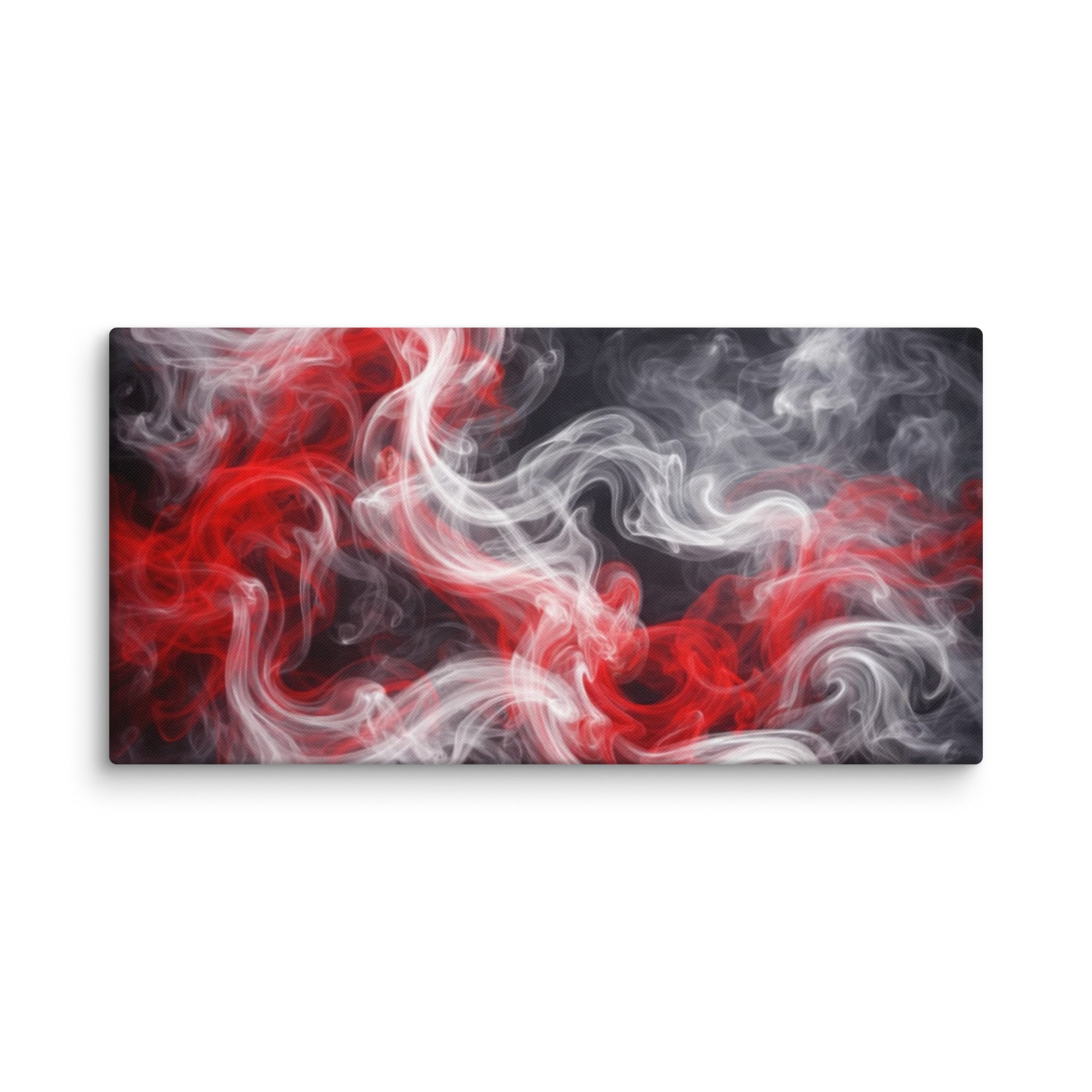 Charged canvas print product mockup in 24 x 48 inch statement piece