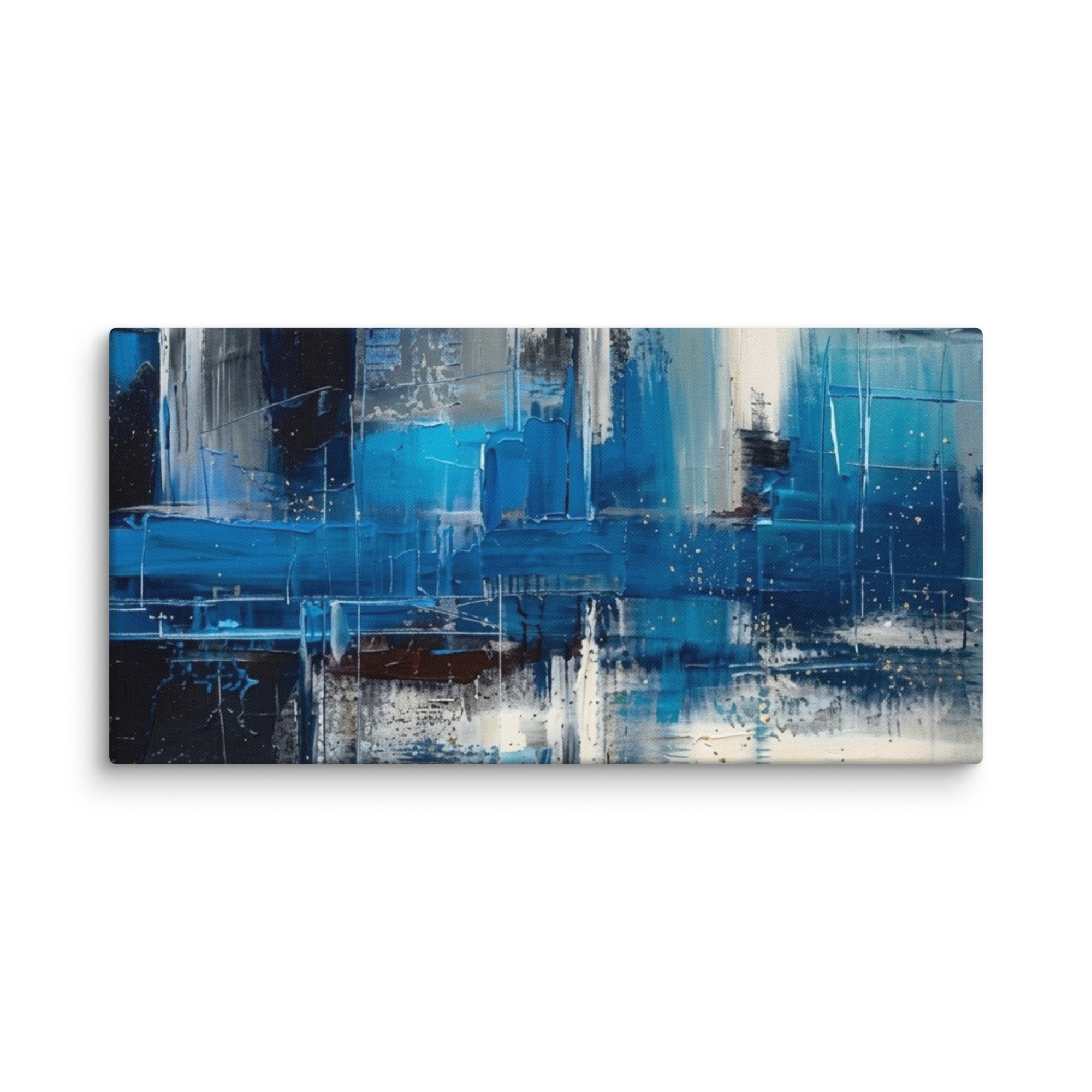 Isle canvas print shown in wall display view in 20 x 60 inch statement piece