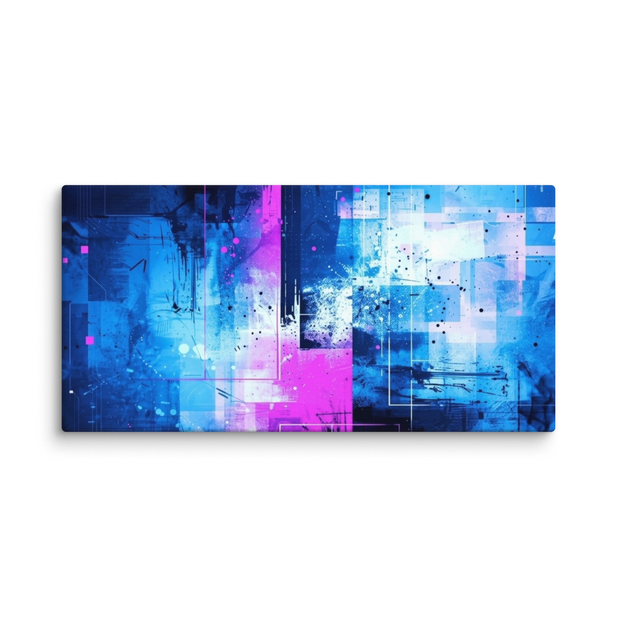 Canvas 'Neon wall art product image as a wall art in 18 x 26 inch large size