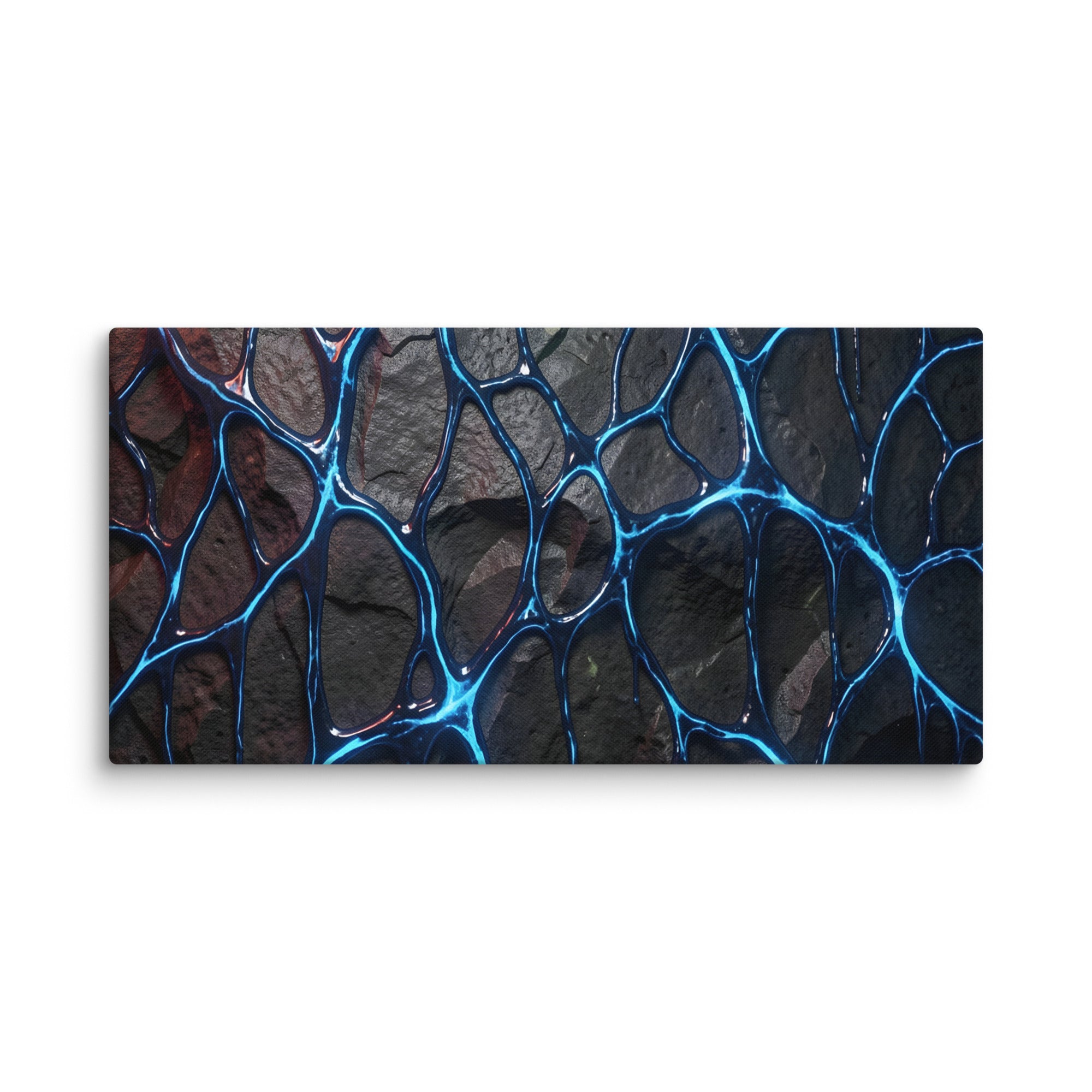 Magmatic canvas print shown in wall display view in 20 x 40 inch statement piece