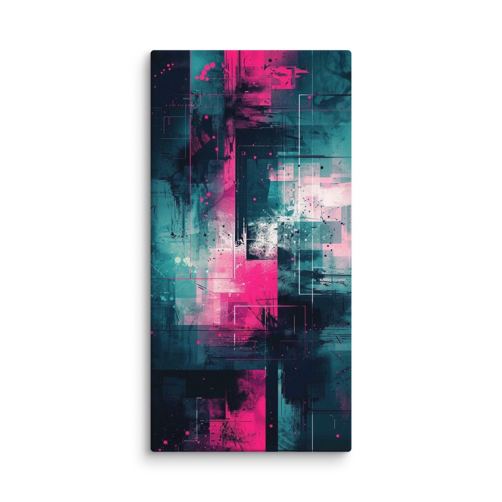 Neona wall art product image as a canvas print in 18 x 26 inch large size