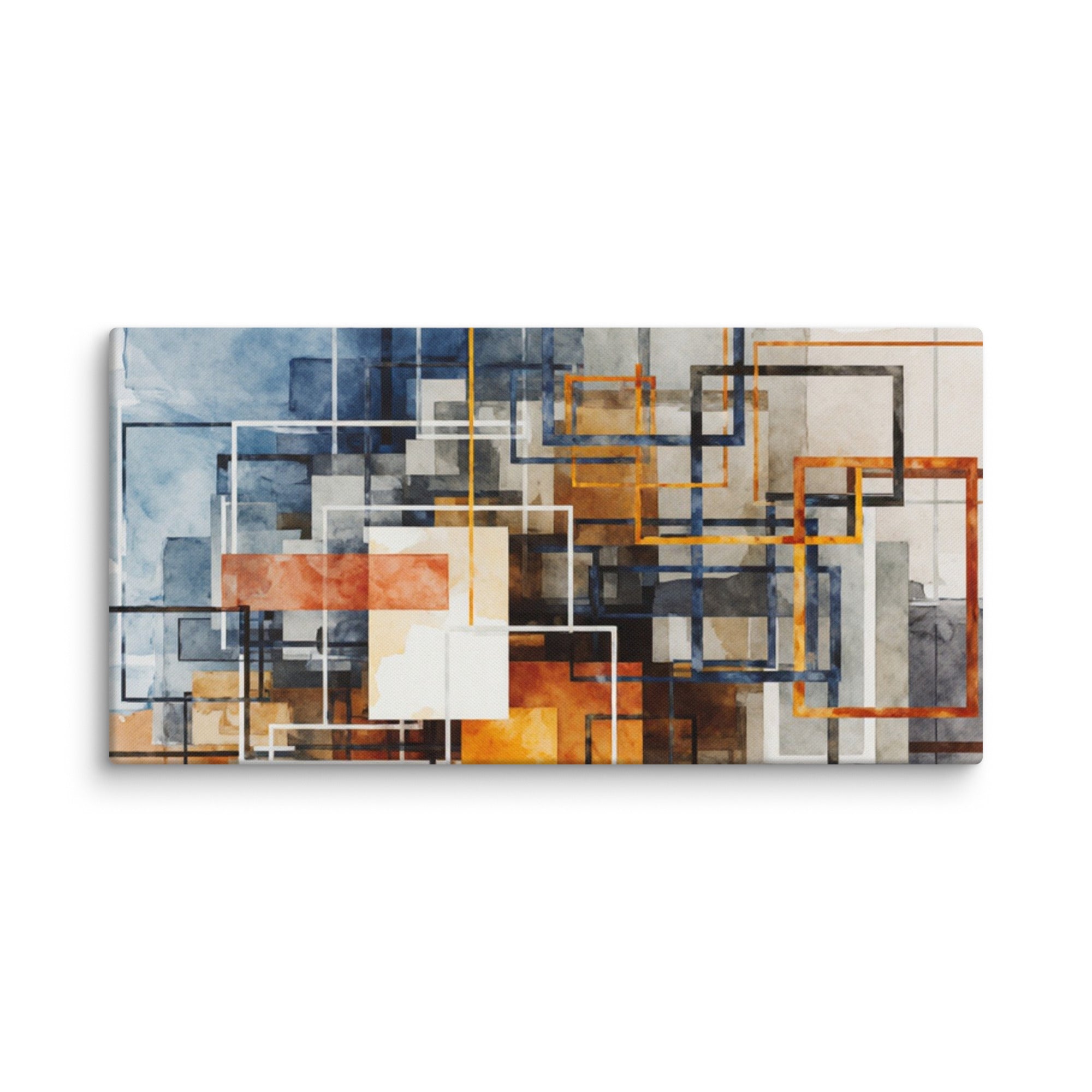 Stratum wall art product image as a canvas print in 24 x 48 inch statement piece