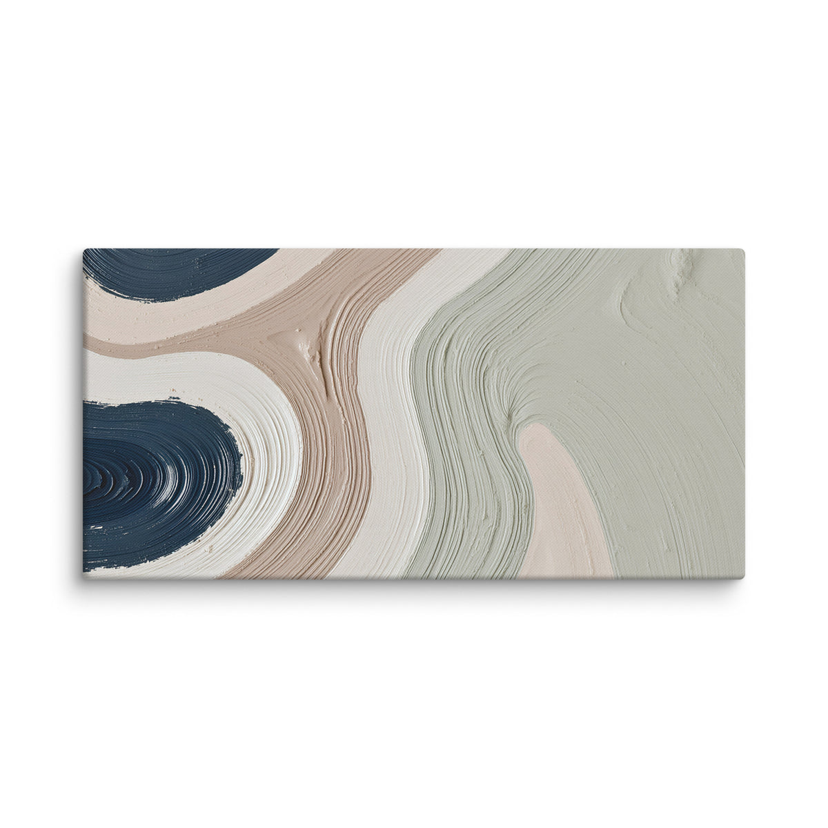 Talus canvas artwork with angular rock-like forms and deep charcoal contrasts, shown on white.