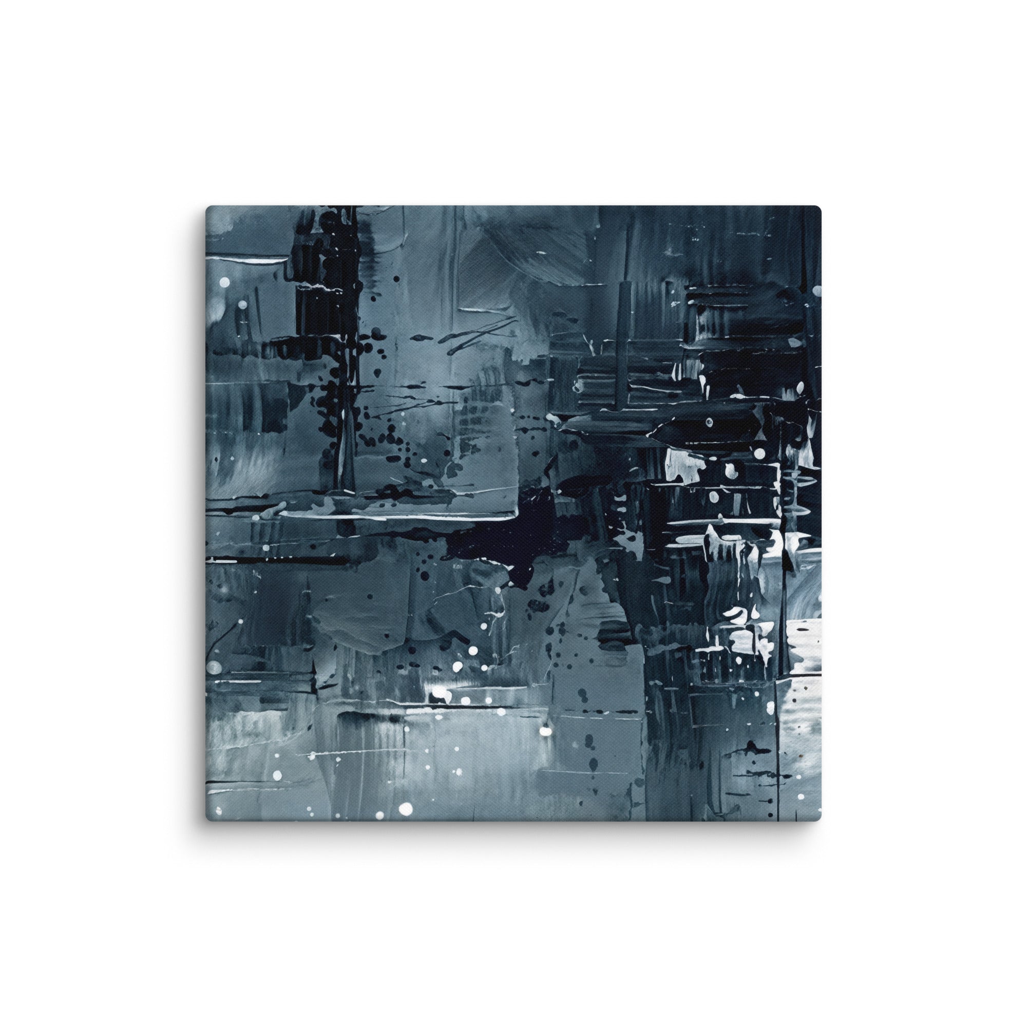 Amidst canvas print shown in wall display view in 24 x 24 inch large size