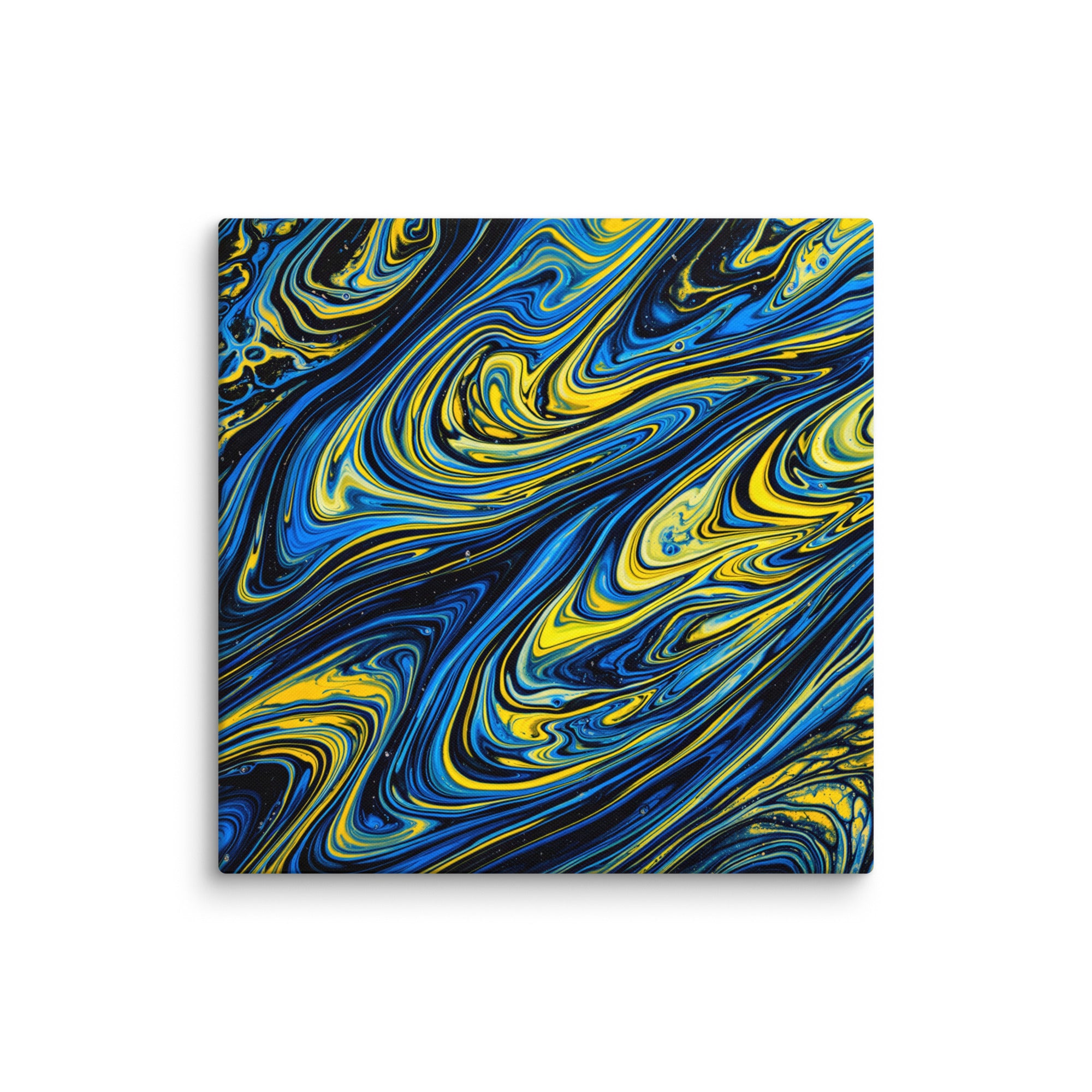Coral wall art product image as a canvas print in 24 x 24 inch large size