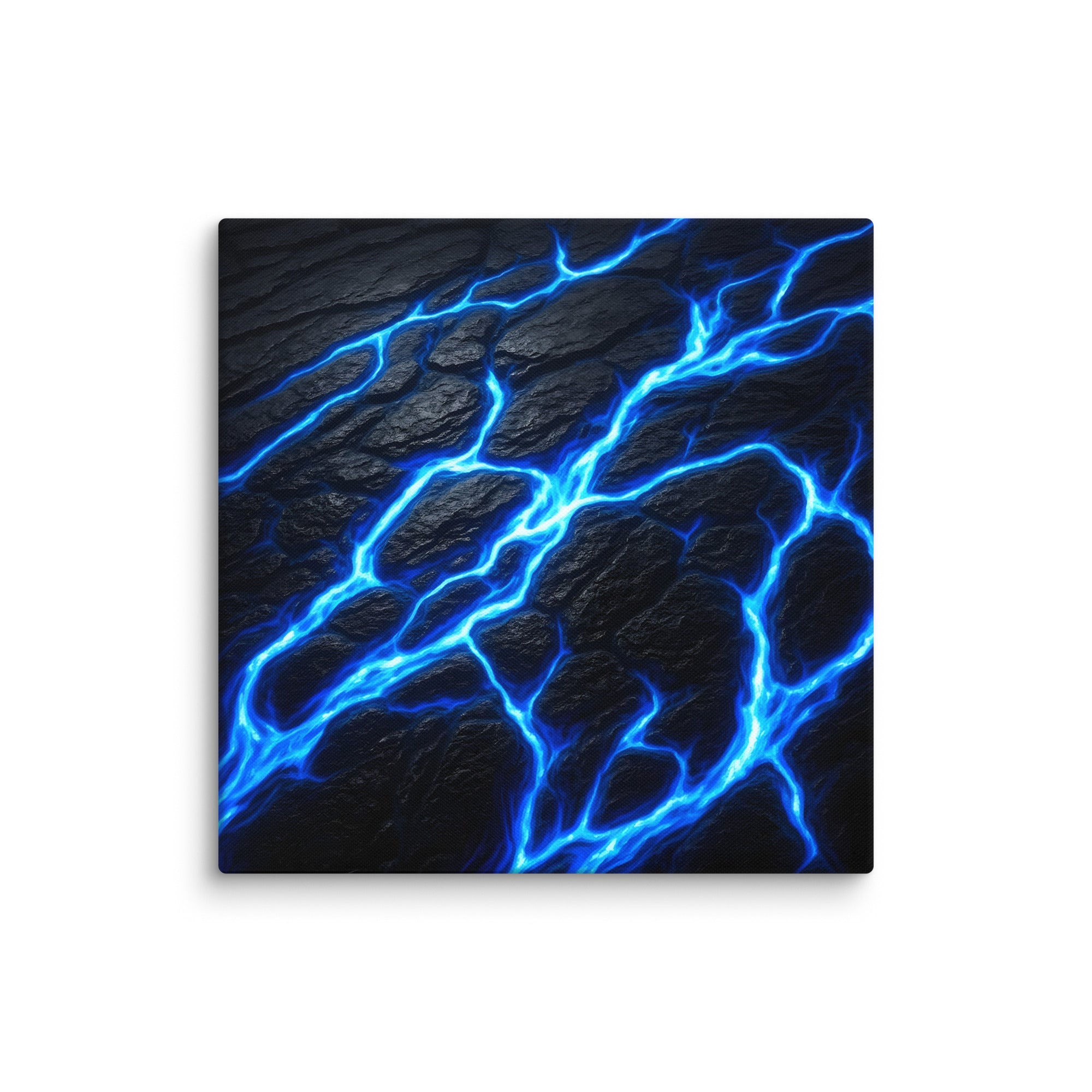 Fissure wall art product image as a canvas print in 30 x 30 inch statement piece