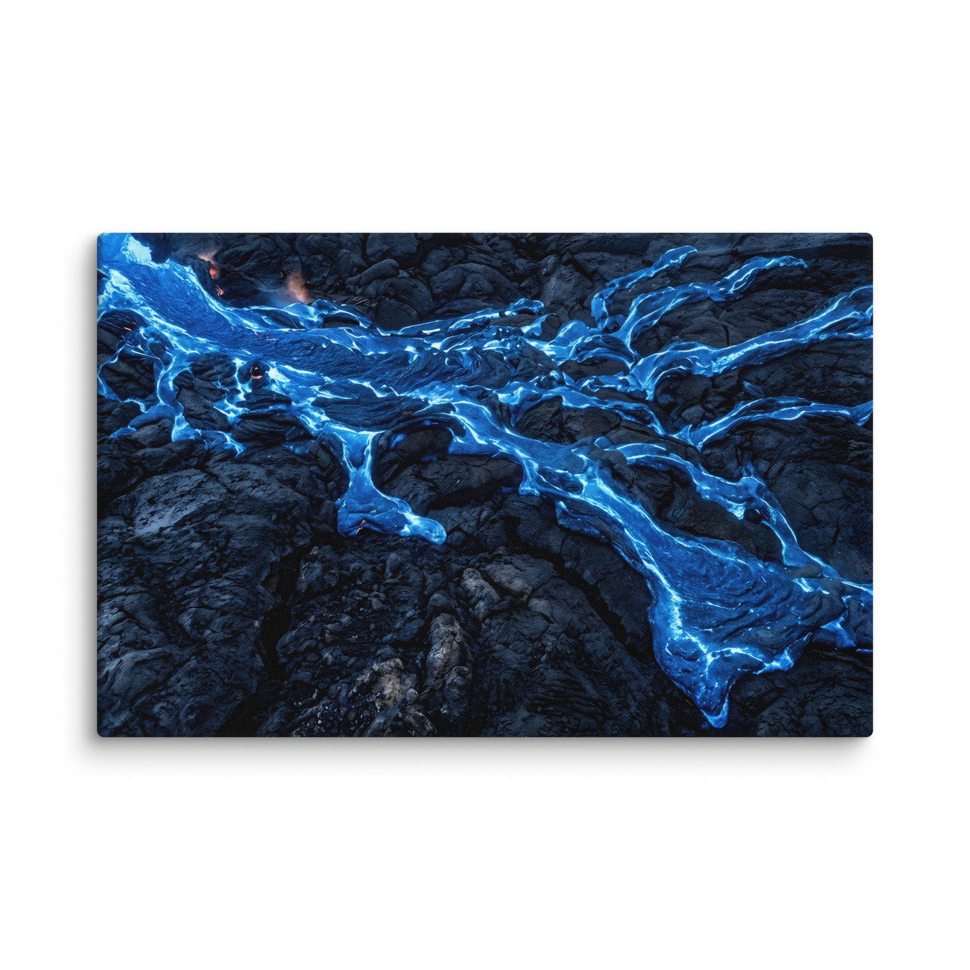 Scoria canvas print with product details shown in 26 x 26 inch large size