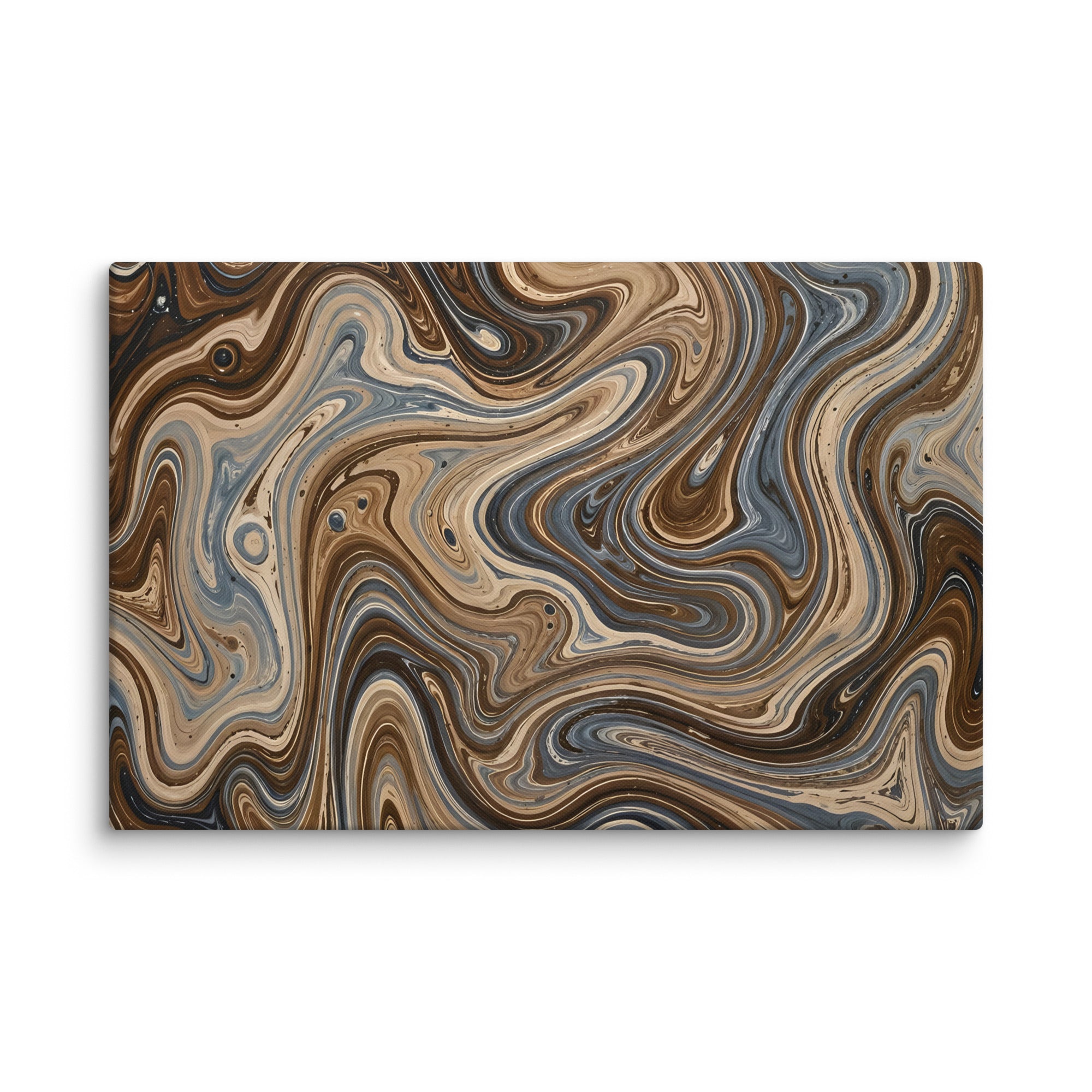 Café Mocha wall art product image as a canvas print in 20 x 60 inch statement piece