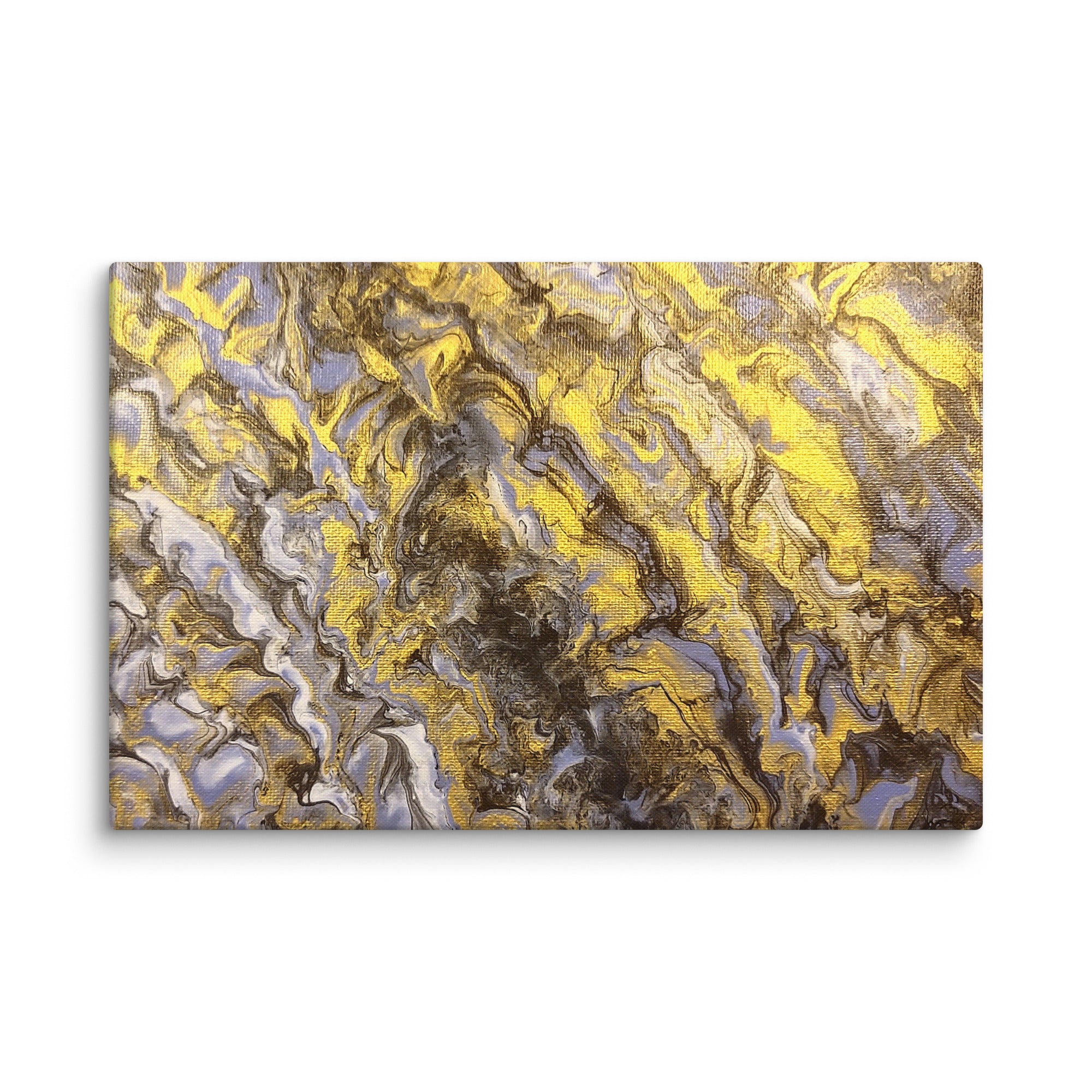 Gold Wave canvas print wall display image in 20 x 24 inch large size