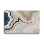 Terrace canvas artwork with stepped stone-like shelves and warm mineral gradients, shown on white.