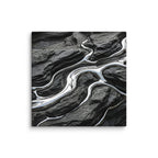 Basalt wall art product image as a canvas print in 20 x 60 inch statement piece
