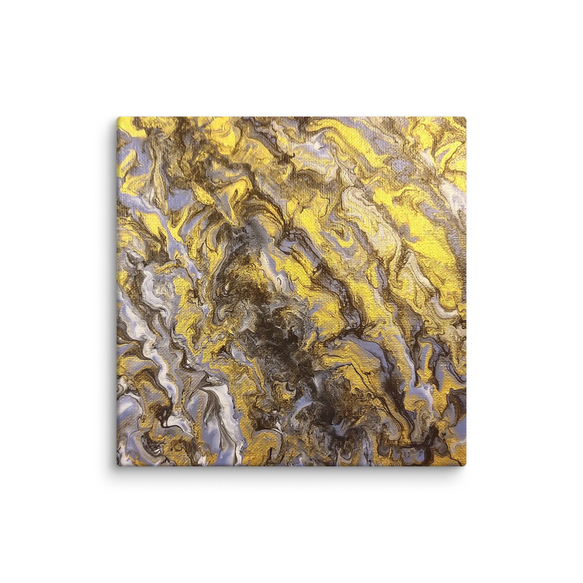 Gold Wave canvas print product mockup in 20 x 28 inch large size