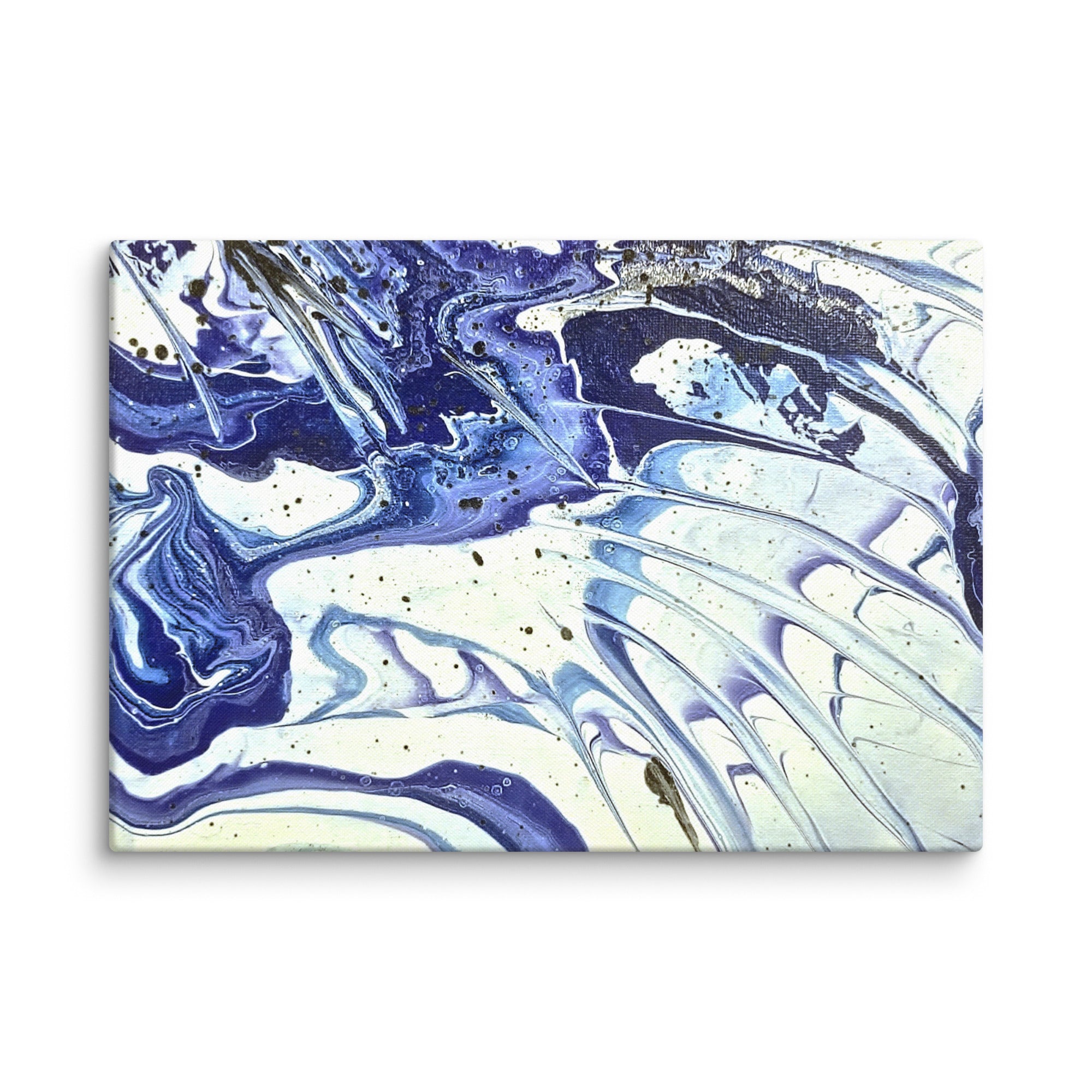 Cobalt wall art product image as a canvas print in 24 x 30 inch large size