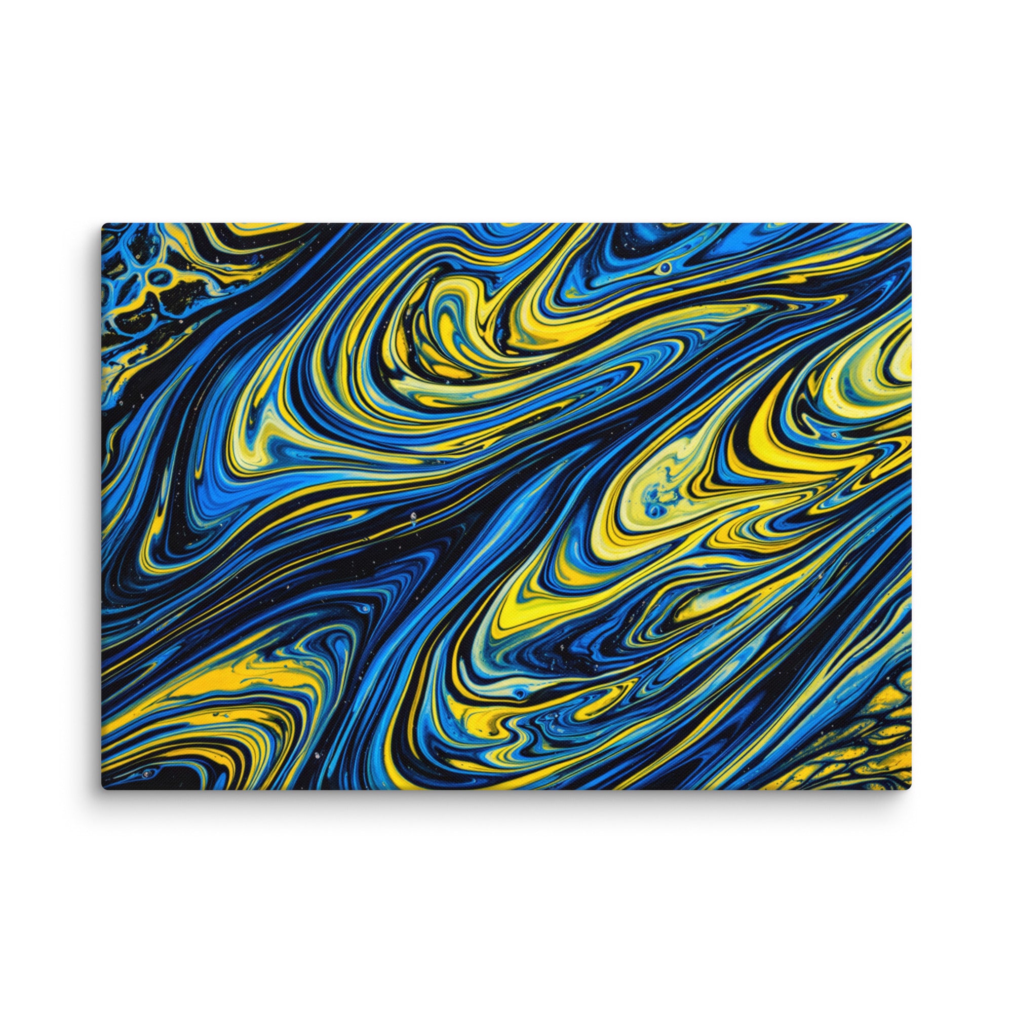 Coral canvas print product mockup in 24 x 36 inch statement piece
