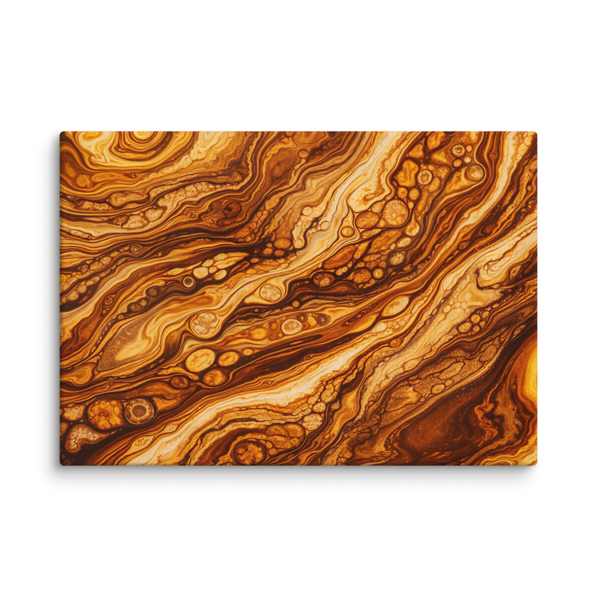 Molten Cells canvas print product mockup in 24 x 32 inch large size