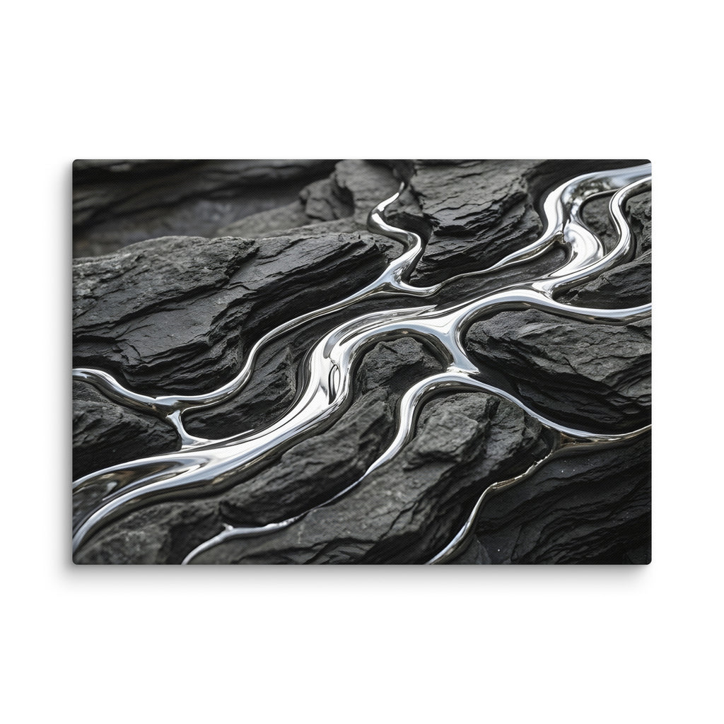 Basalt canvas print front-facing product image in 24 x 24 inch large size