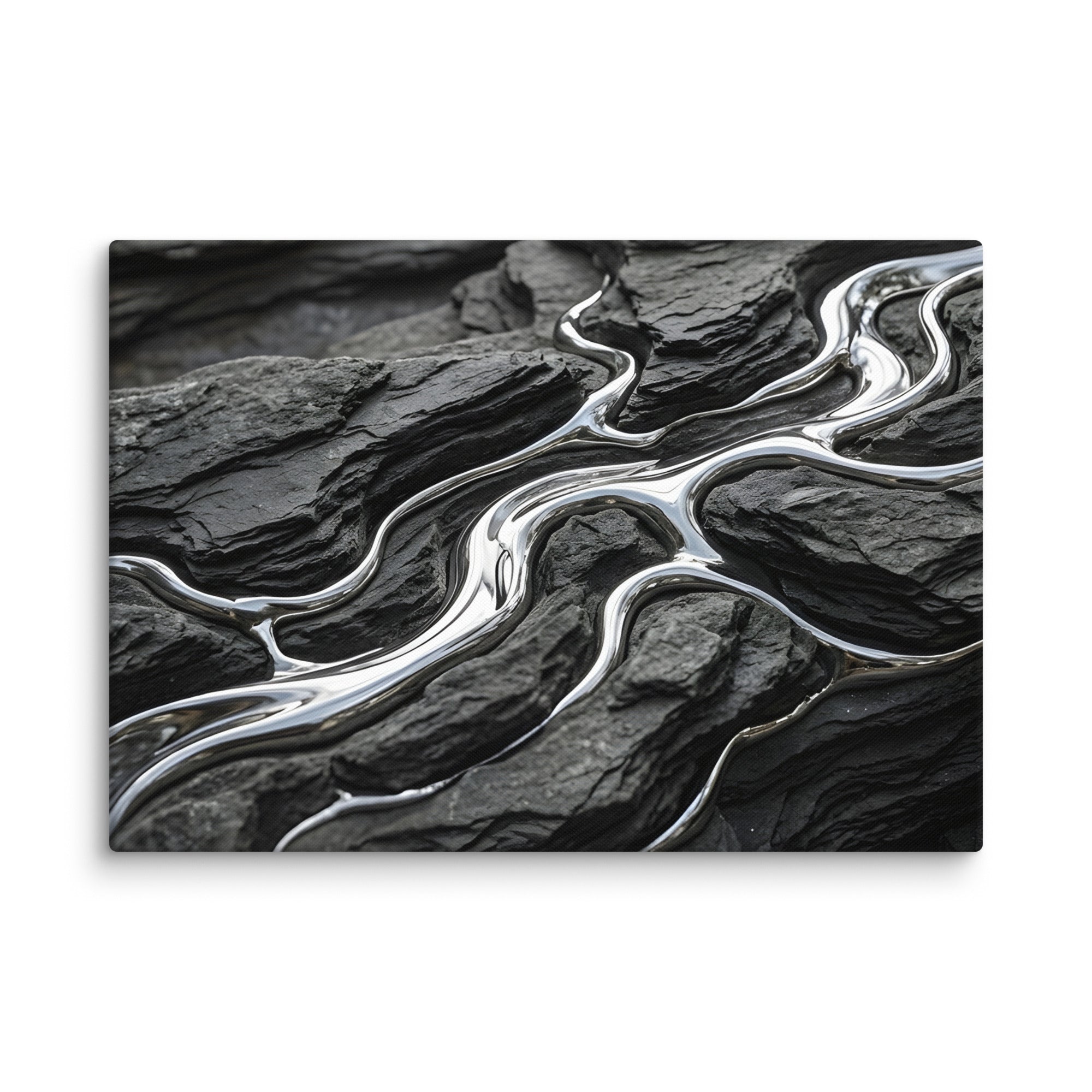Basalt canvas print front-facing product image in 24 x 24 inch large size