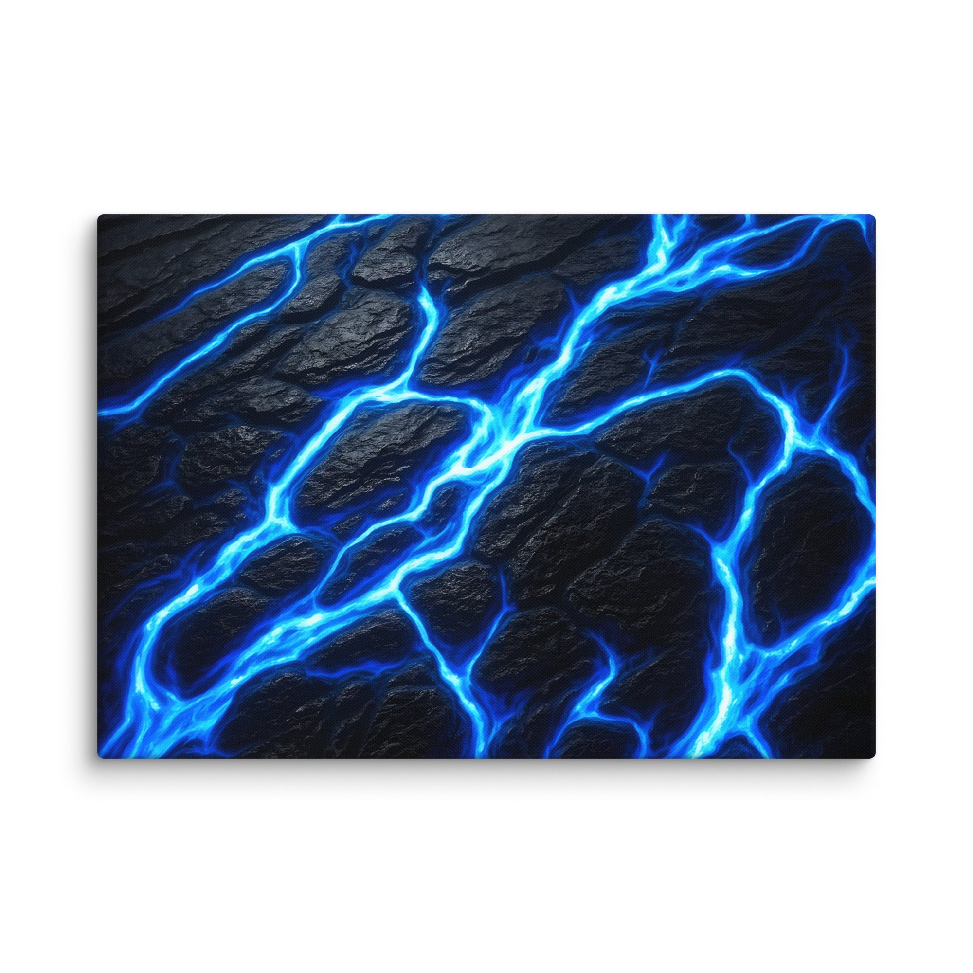 Fissure canvas print product mockup in 32 x 32 inch statement piece