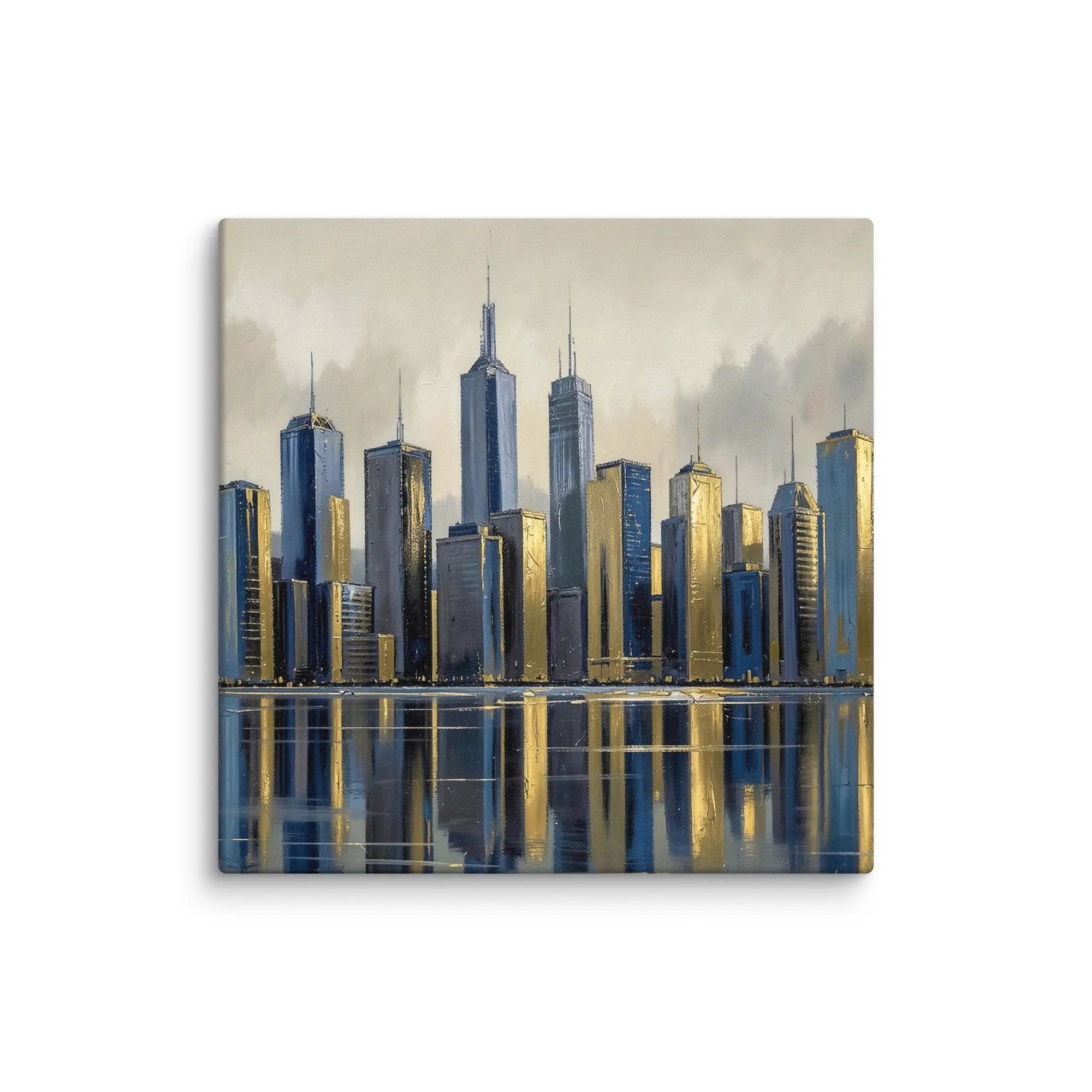 Lumina canvas skyline product mockup in 30 x 30 inch statement piece