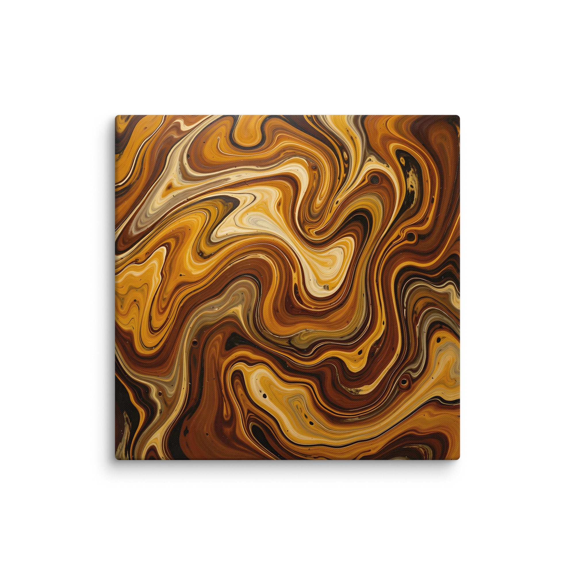 Molten Earth canvas print with product details shown in 20 x 60 inch statement piece