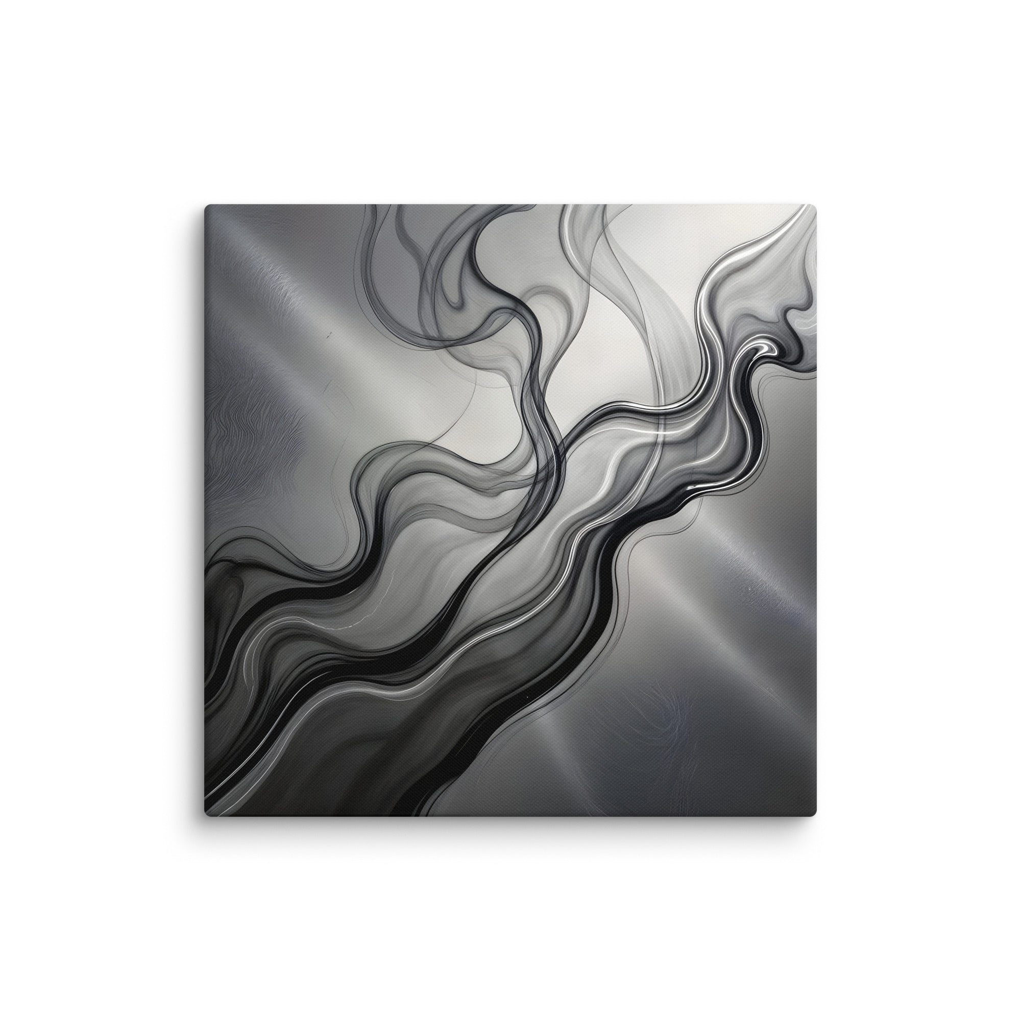 Smoke canvas print with product details shown in 20 x 60 inch statement piece