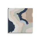 Marl canvas artwork with pale stone and soft clay tones with subtle visual texture, shown on white.