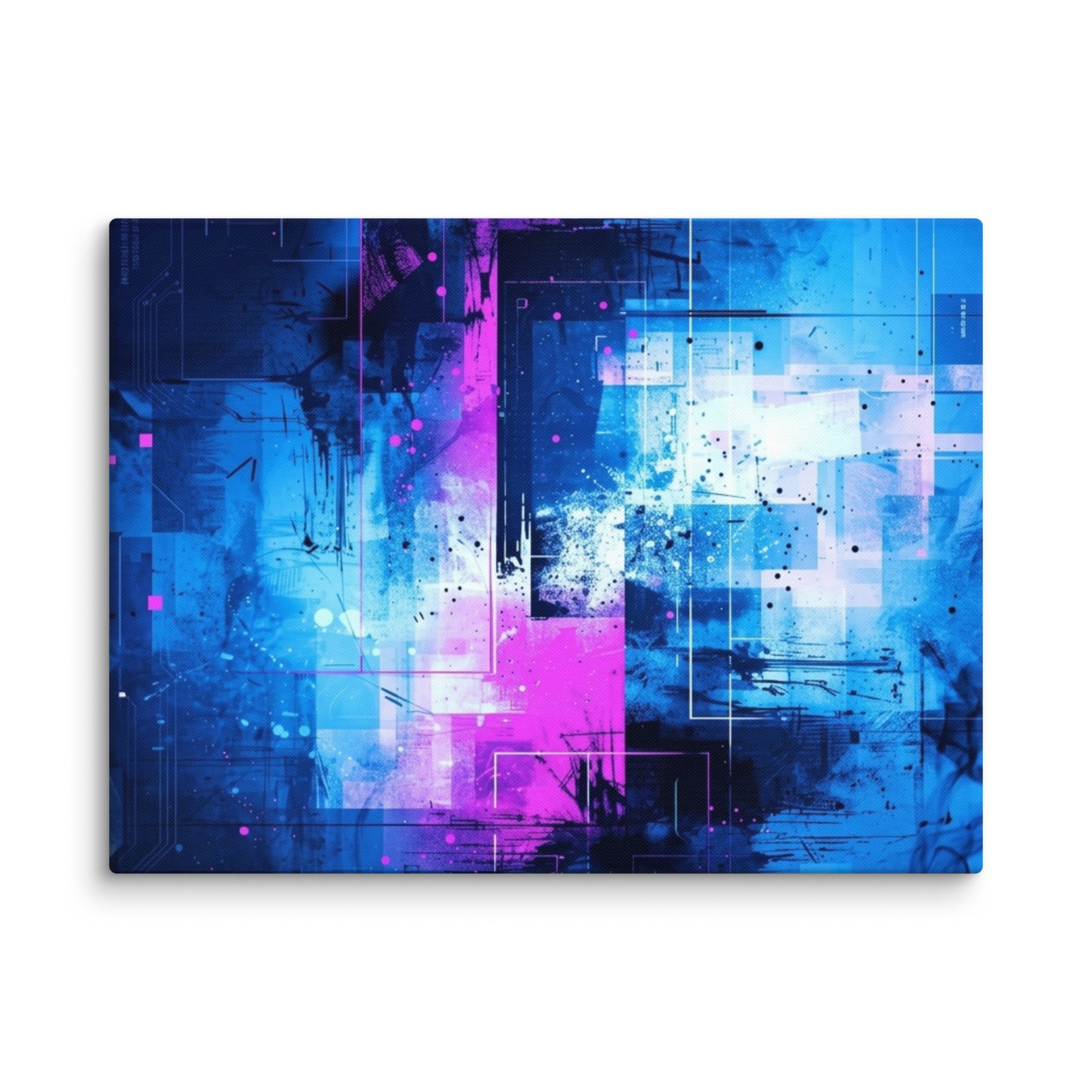 Canvas 'Neon wall art with product details shown in 20 x 60 inch statement piece