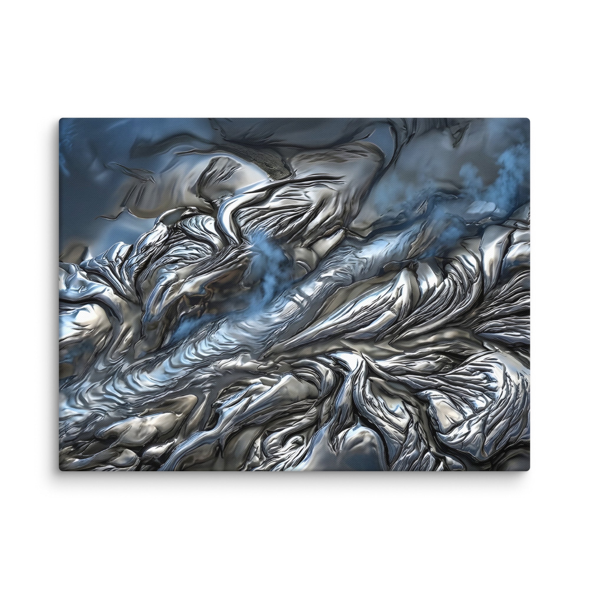 Andesite canvas print with product details shown in 20 x 60 inch statement piece