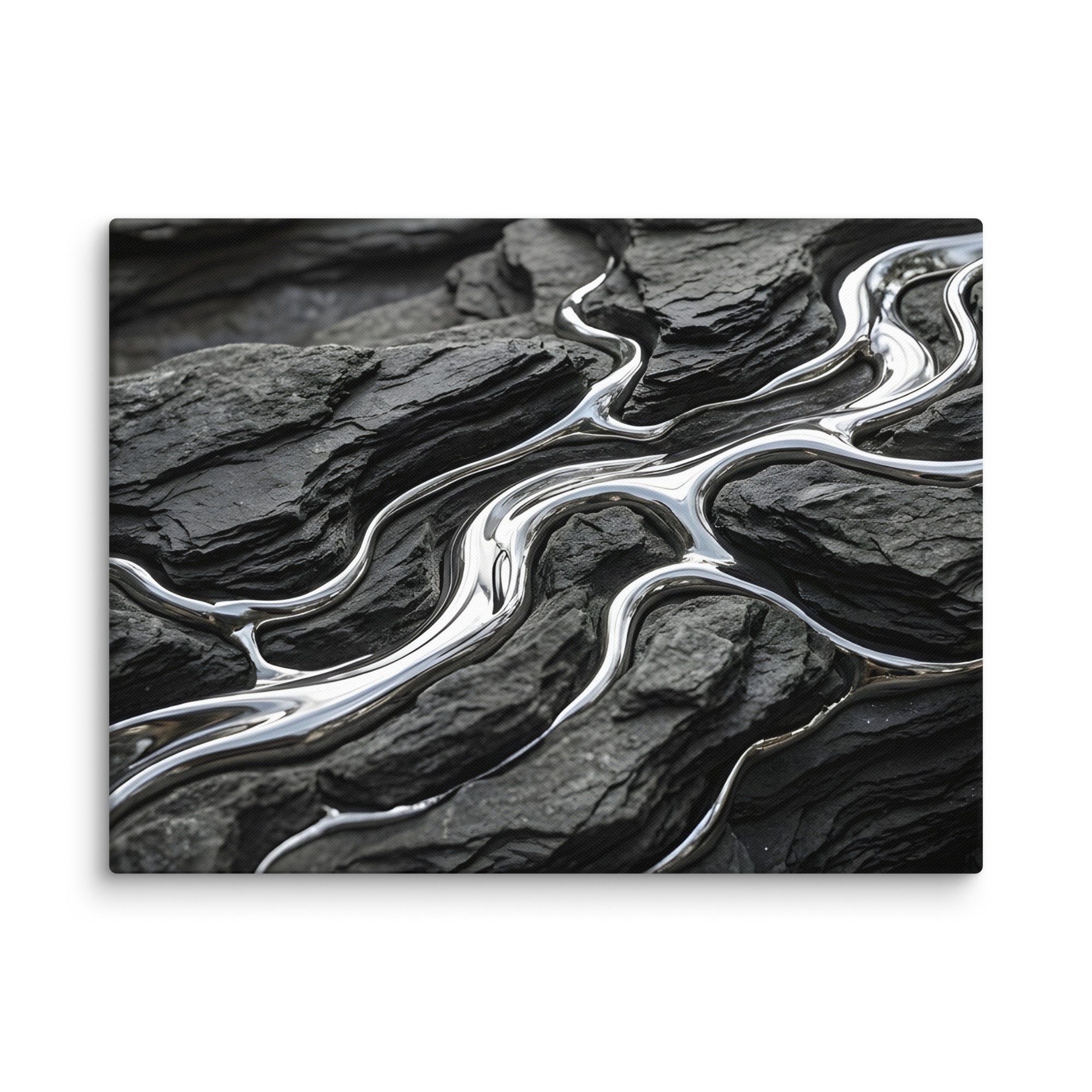 Basalt canvas print product mockup in 24 x 32 inch large size
