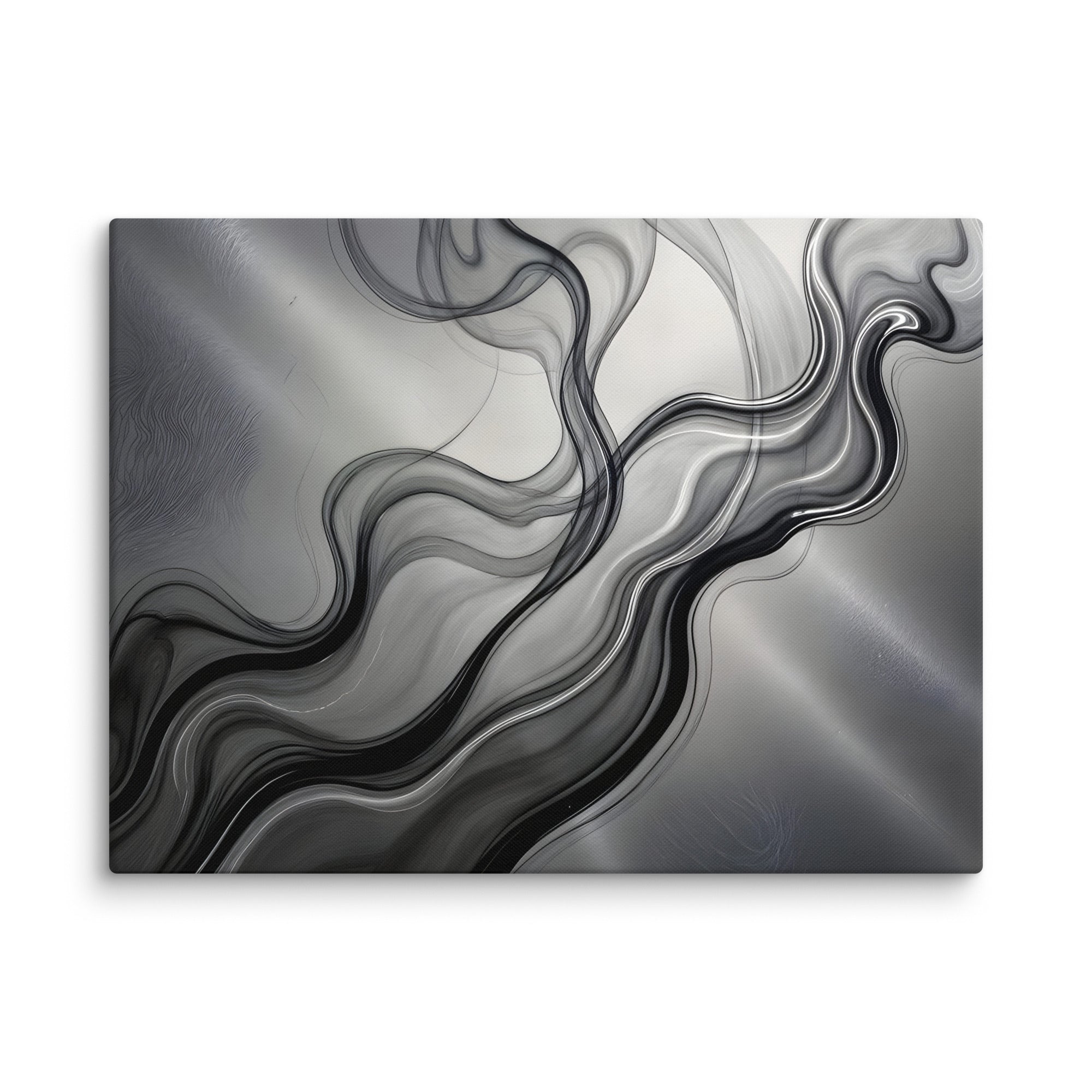 Smoke canvas print, wall display view in 24 x 24 inch large size