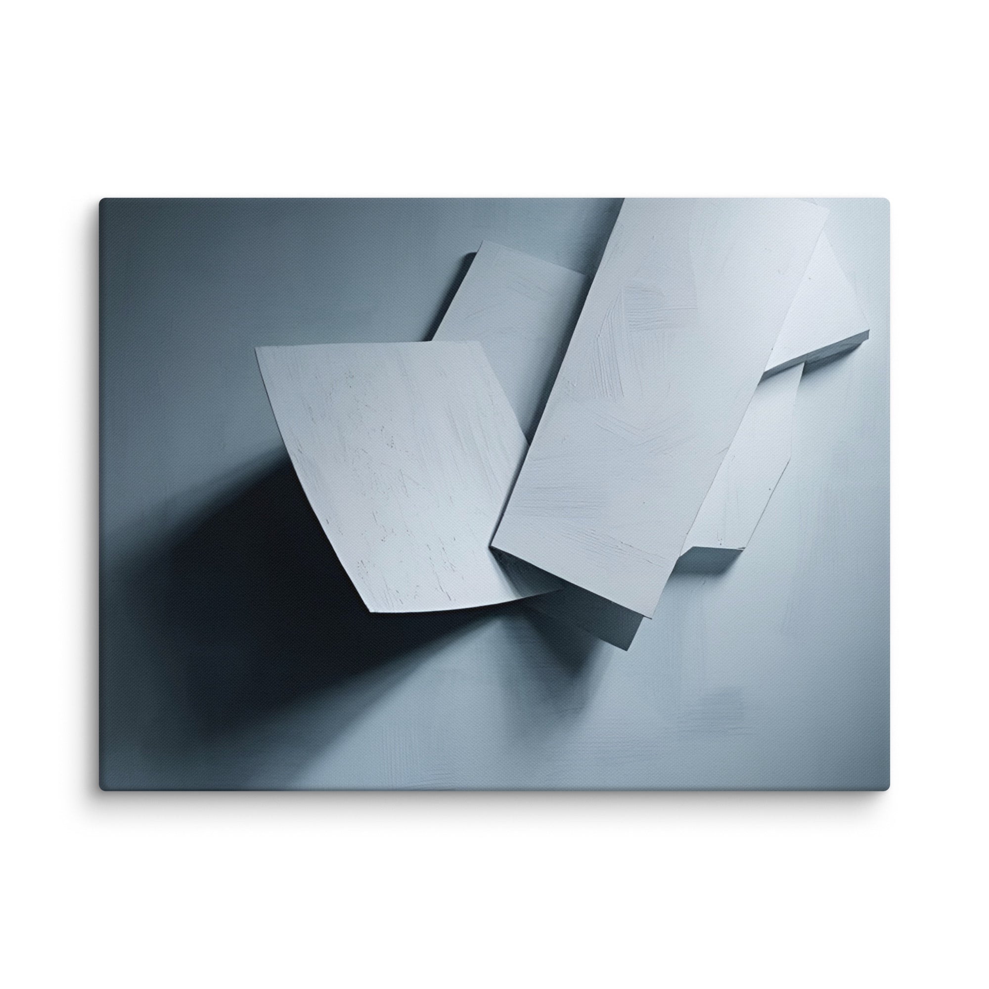 Silhouette canvas print, wall display view in 24 x 24 inch large size