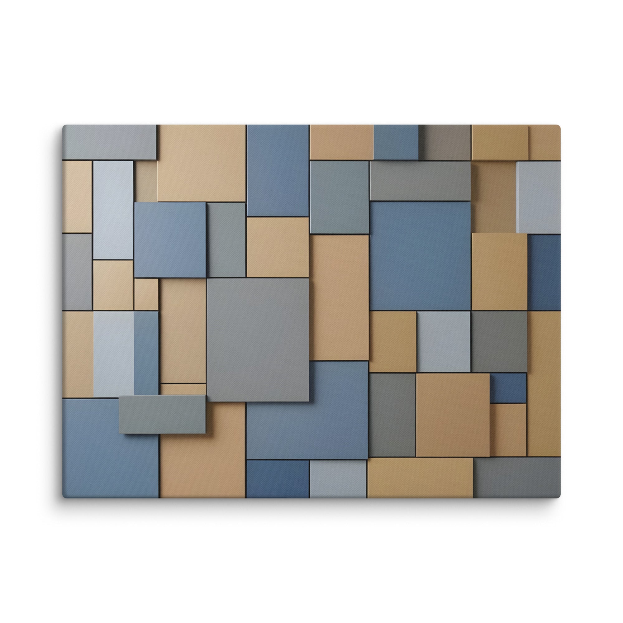 Agate canvas print, wall display view in 24 x 24 inch large size