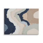 Marl canvas artwork with pale stone and soft clay tones with subtle visual texture, shown on white.