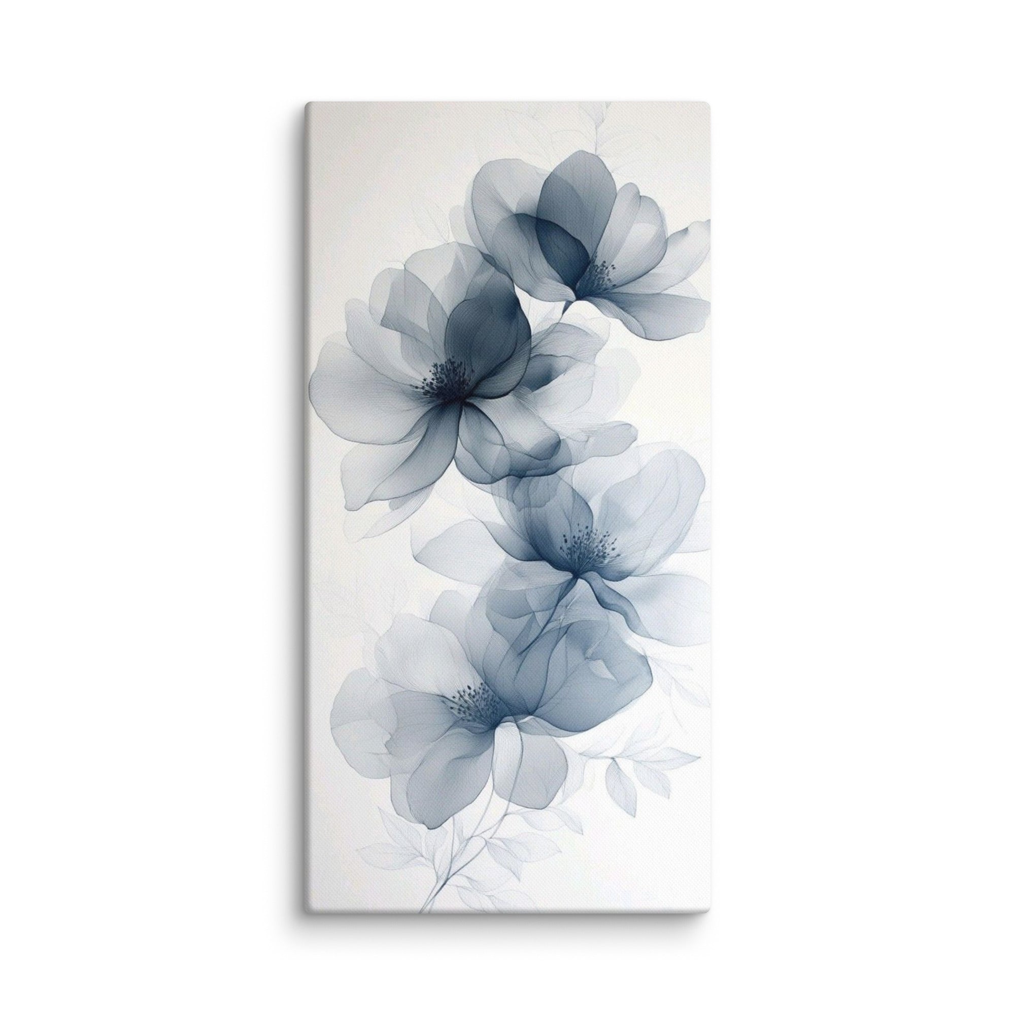 Opal Azure Floral Wall Art Mb Canvas premium quality wall art, timeless design many large sizes to chose from. ready to hang
