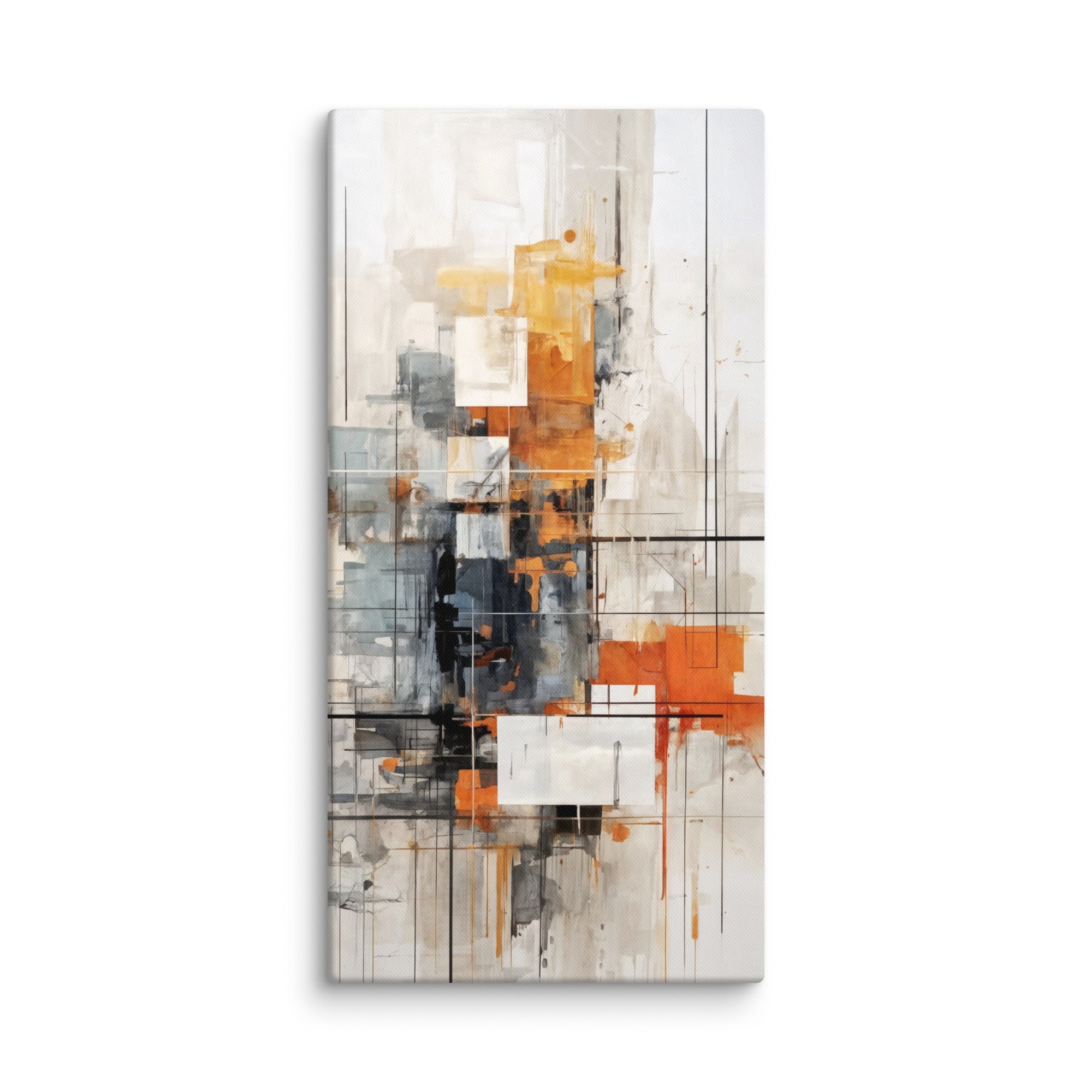 Corrupt canvas print with product details shown in 30 x 60 inch statement piece