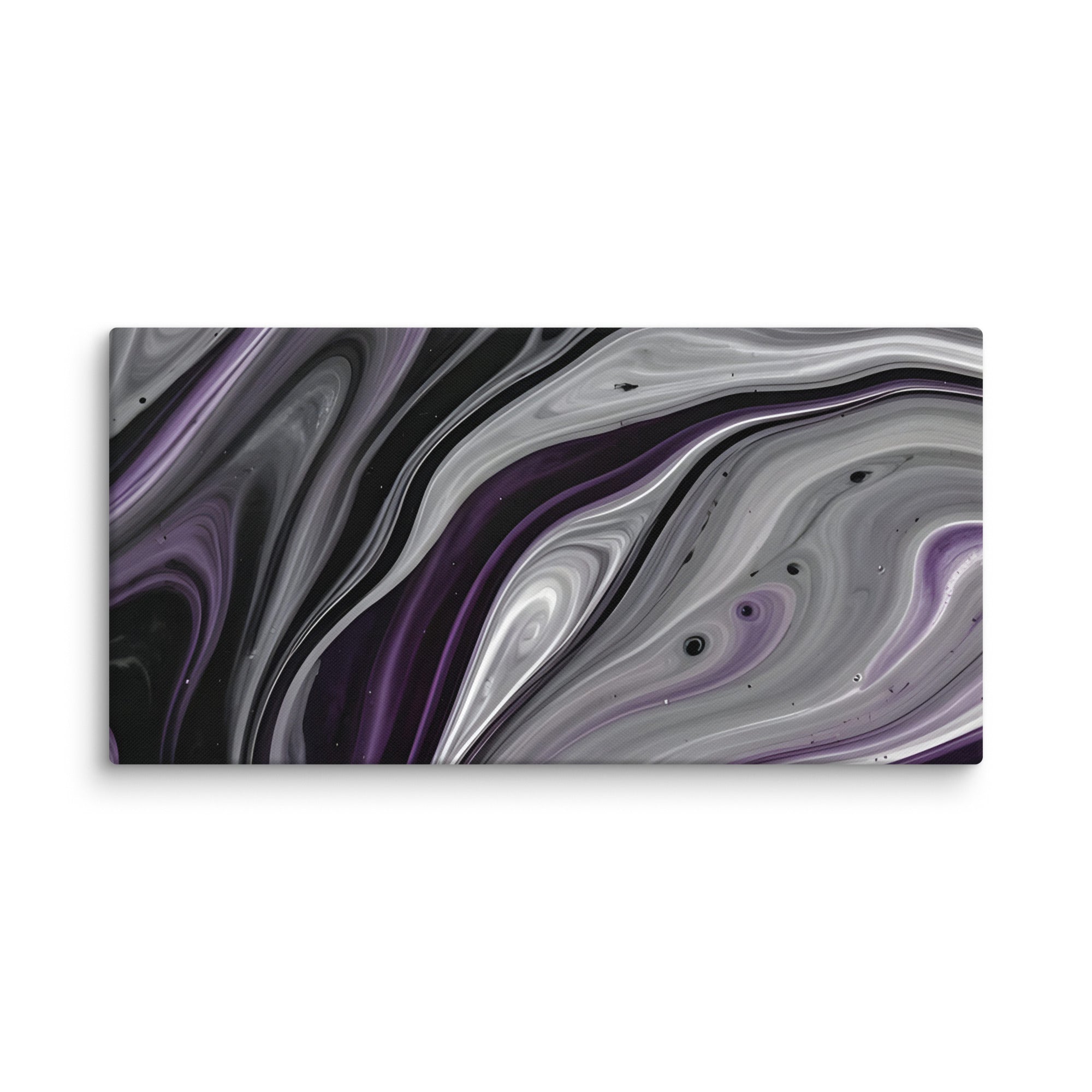 Amethyst Flow canvas print, wall display view in 24 x 24 inch large size