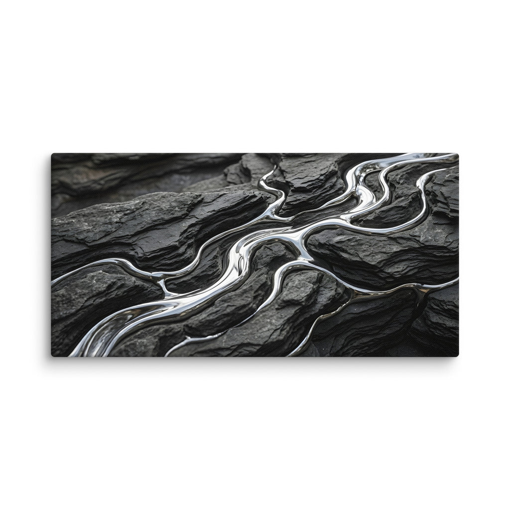 Basalt canvas print product view in 24 x 36 inch statement piece