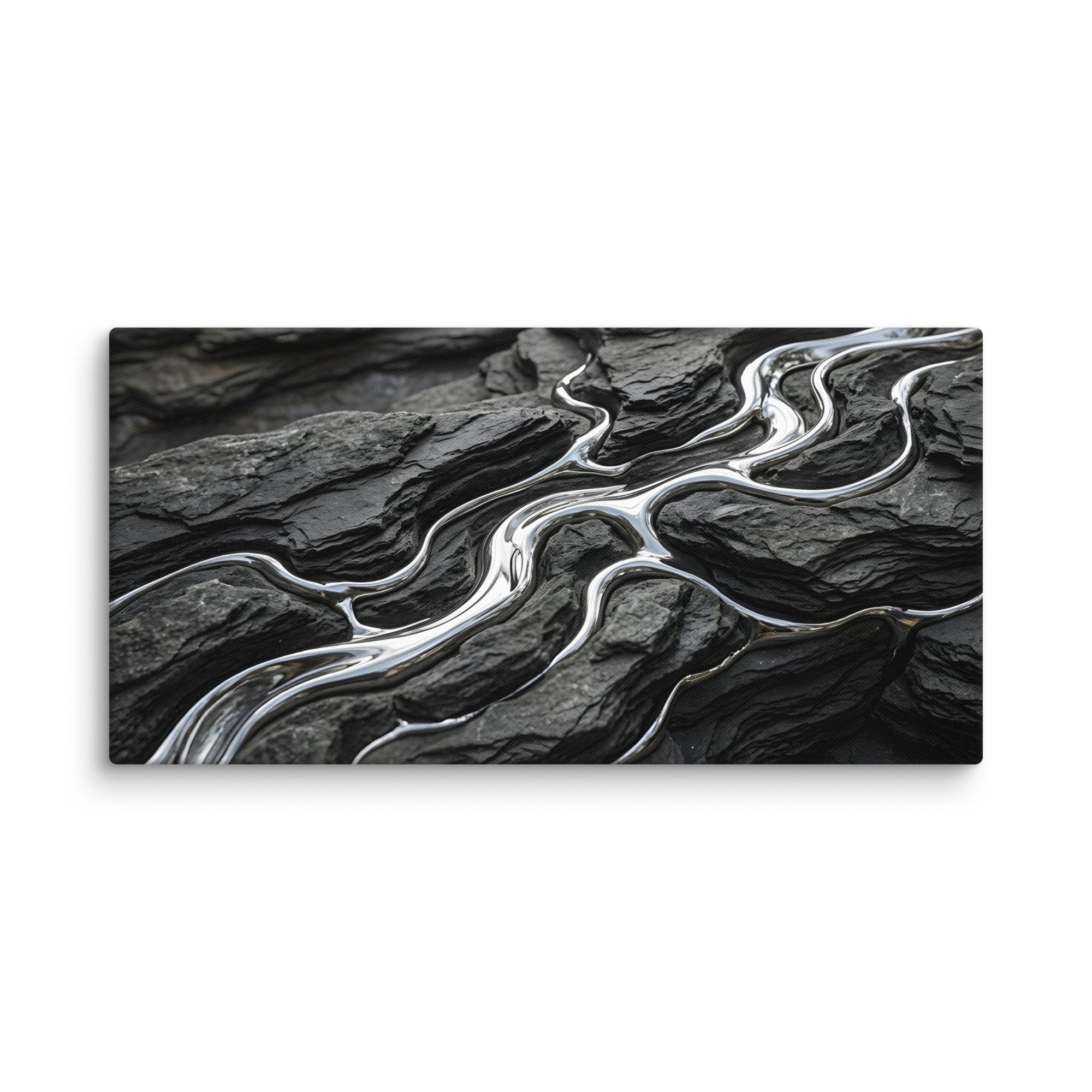 Basalt canvas print product view in 24 x 36 inch statement piece