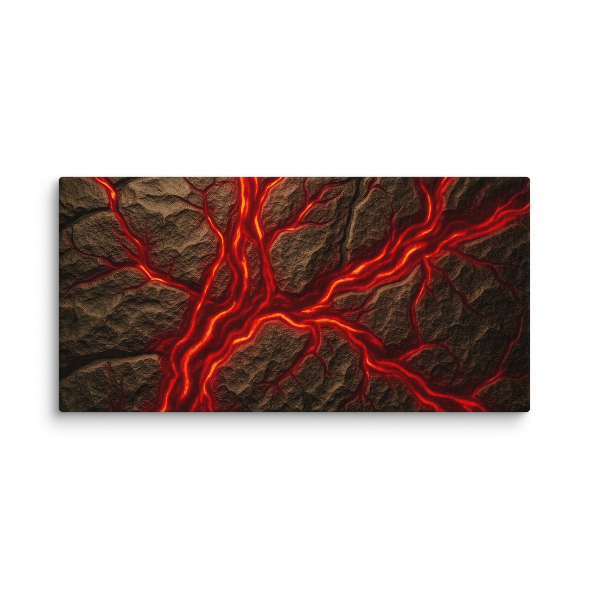 Magma canvas print, wall display view in 26 x 40 inch statement piece