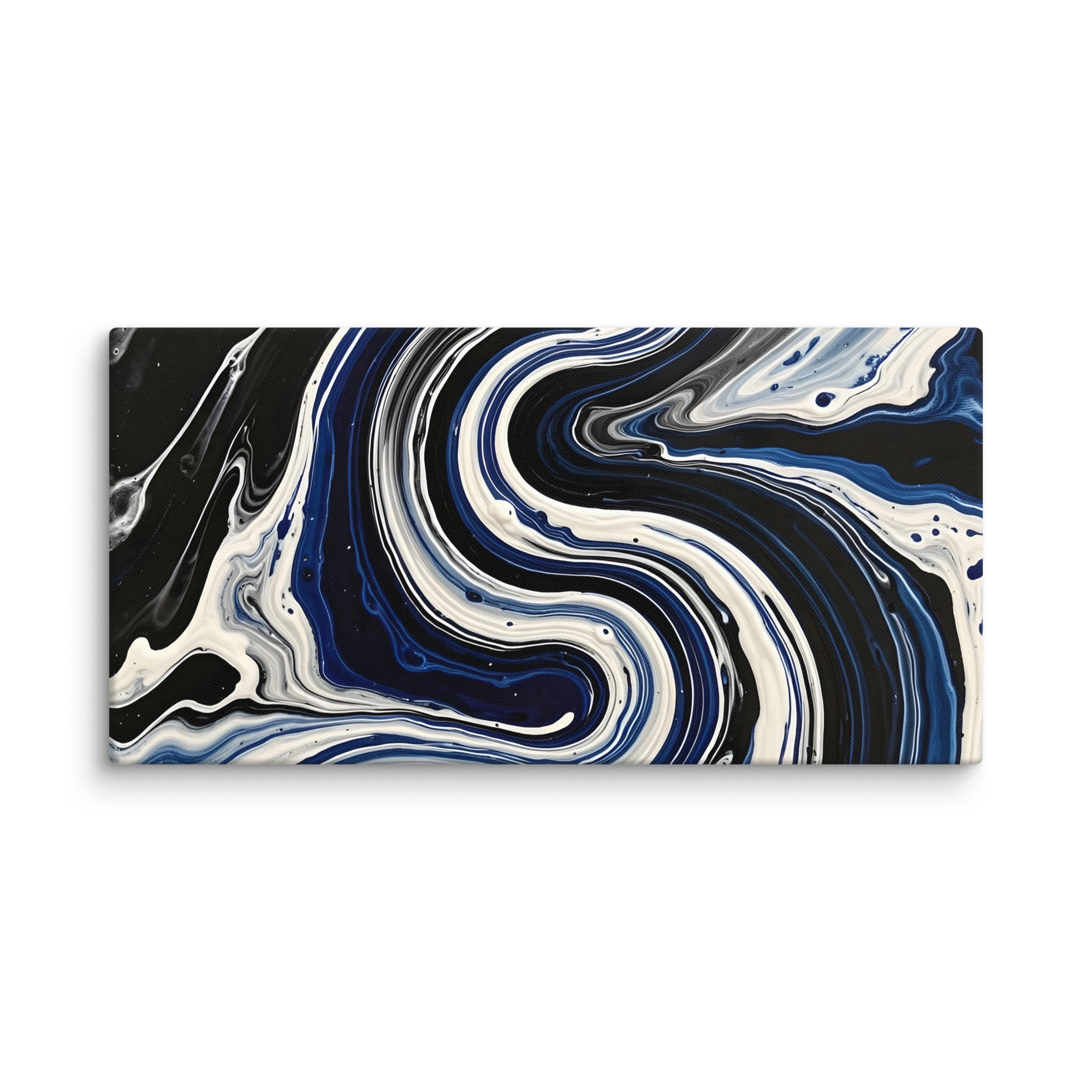 Midnight Surge canvas print, wall display view in 24 x 24 inch large size
