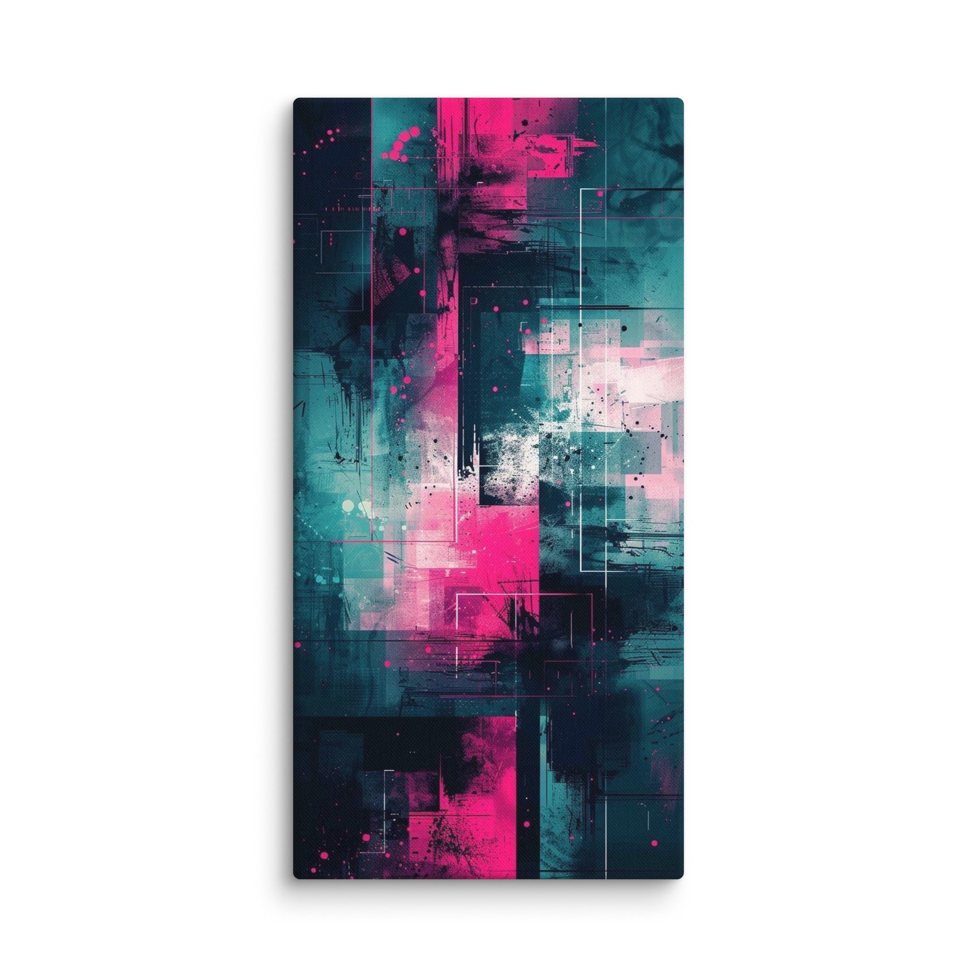 Neona canvas print, wall display view in 24 x 24 inch large size