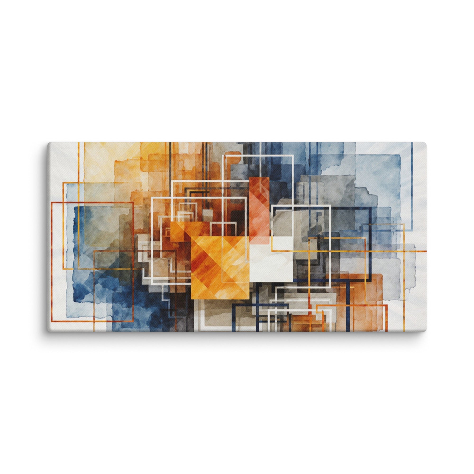 Reticle canvas print, wall display view in 24 x 24 inch large size