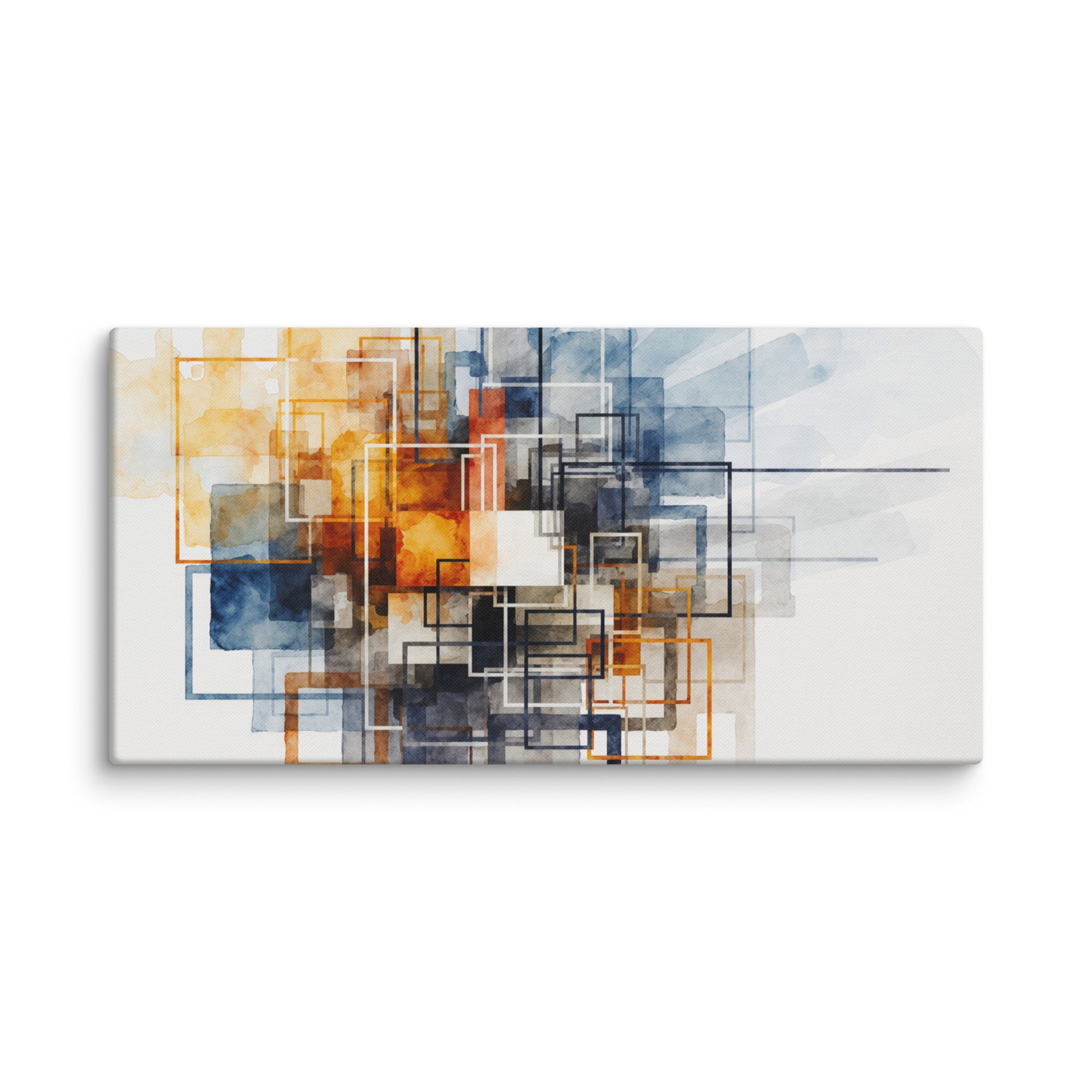 Tessera canvas print, wall display view in 24 x 24 inch large size