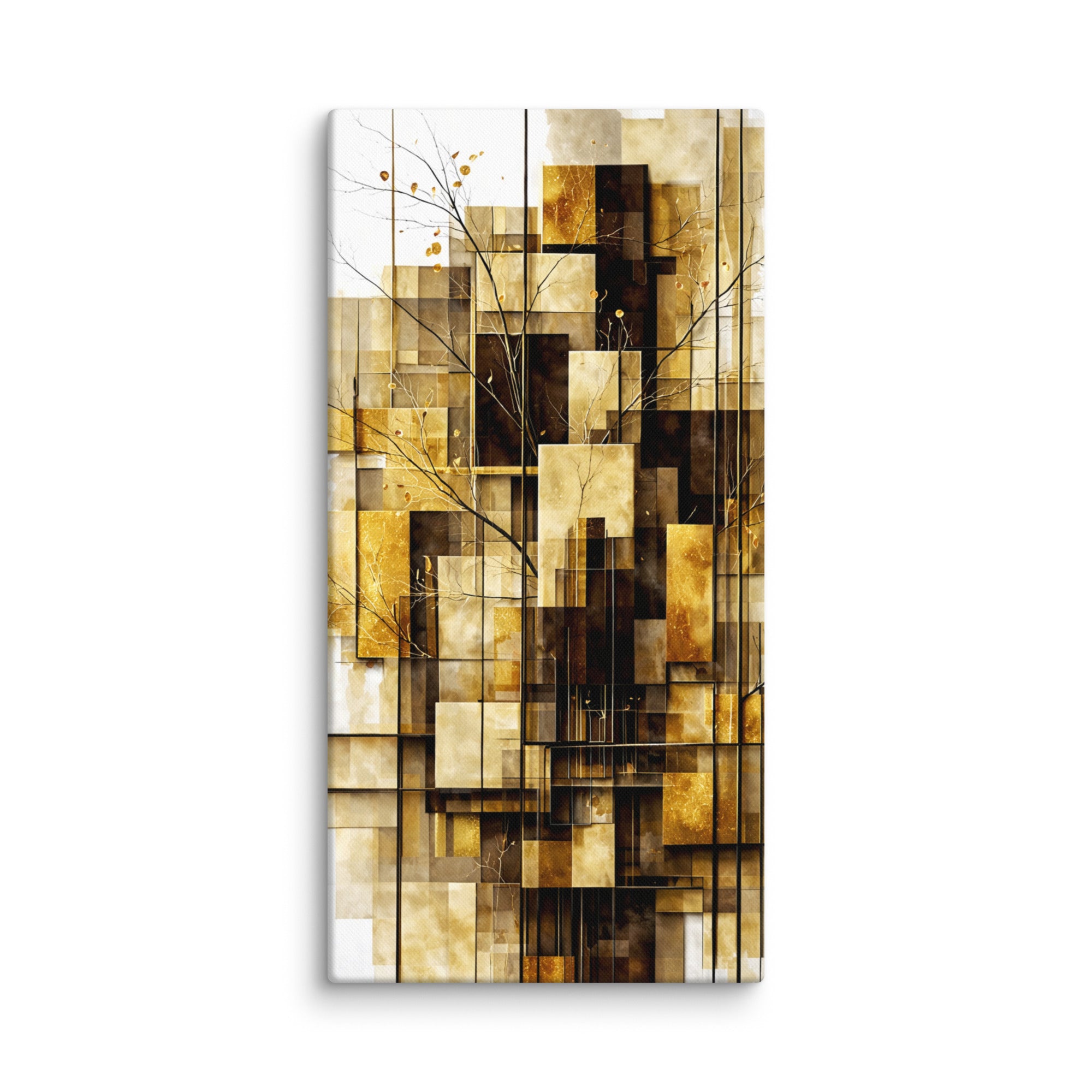 Xaltin canvas print with product details shown in 20 x 60 inch statement piece